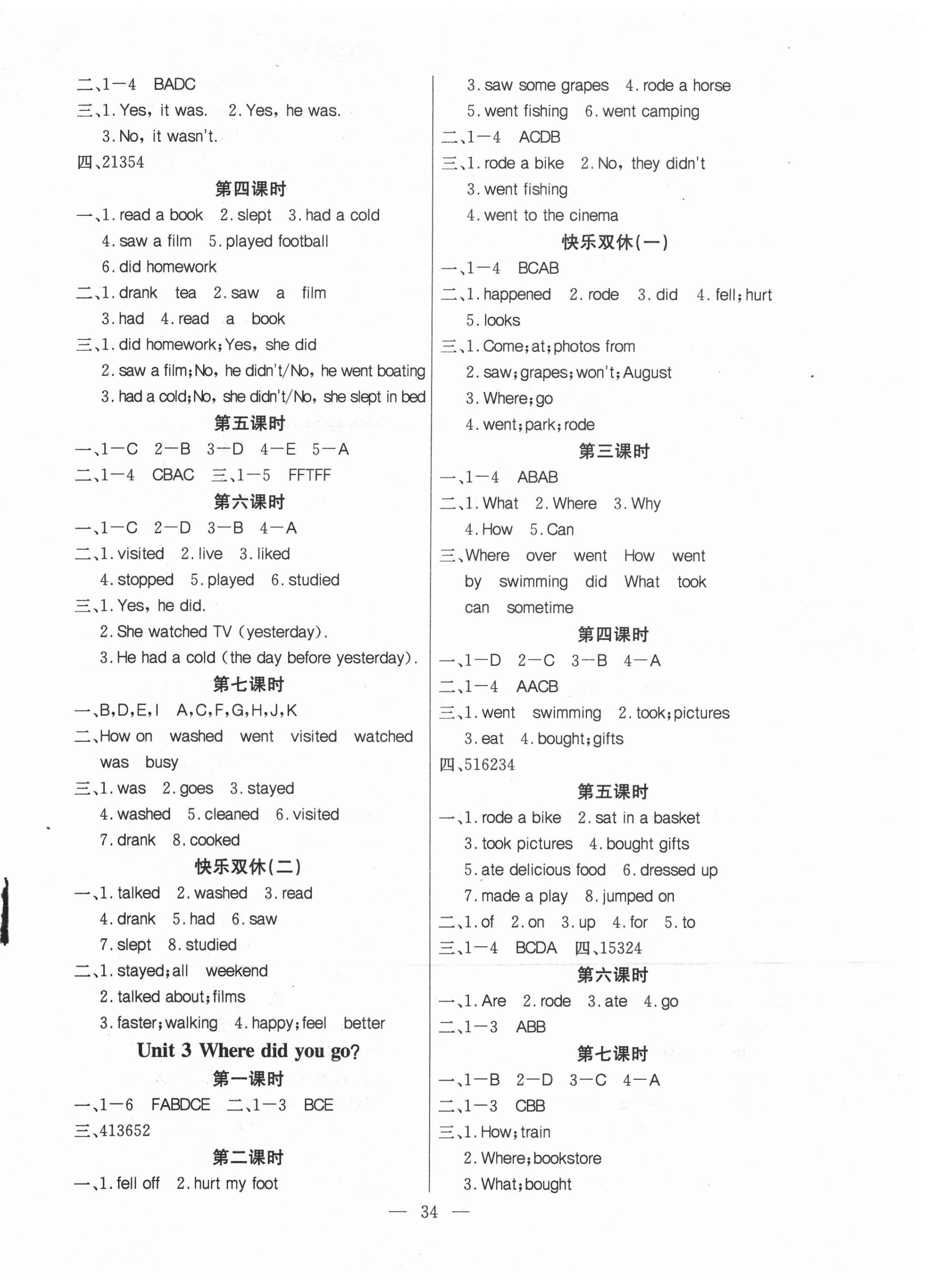 2021年快樂5加2課課優(yōu)優(yōu)全班突擊六年級英語下冊人教版江西專版 第2頁