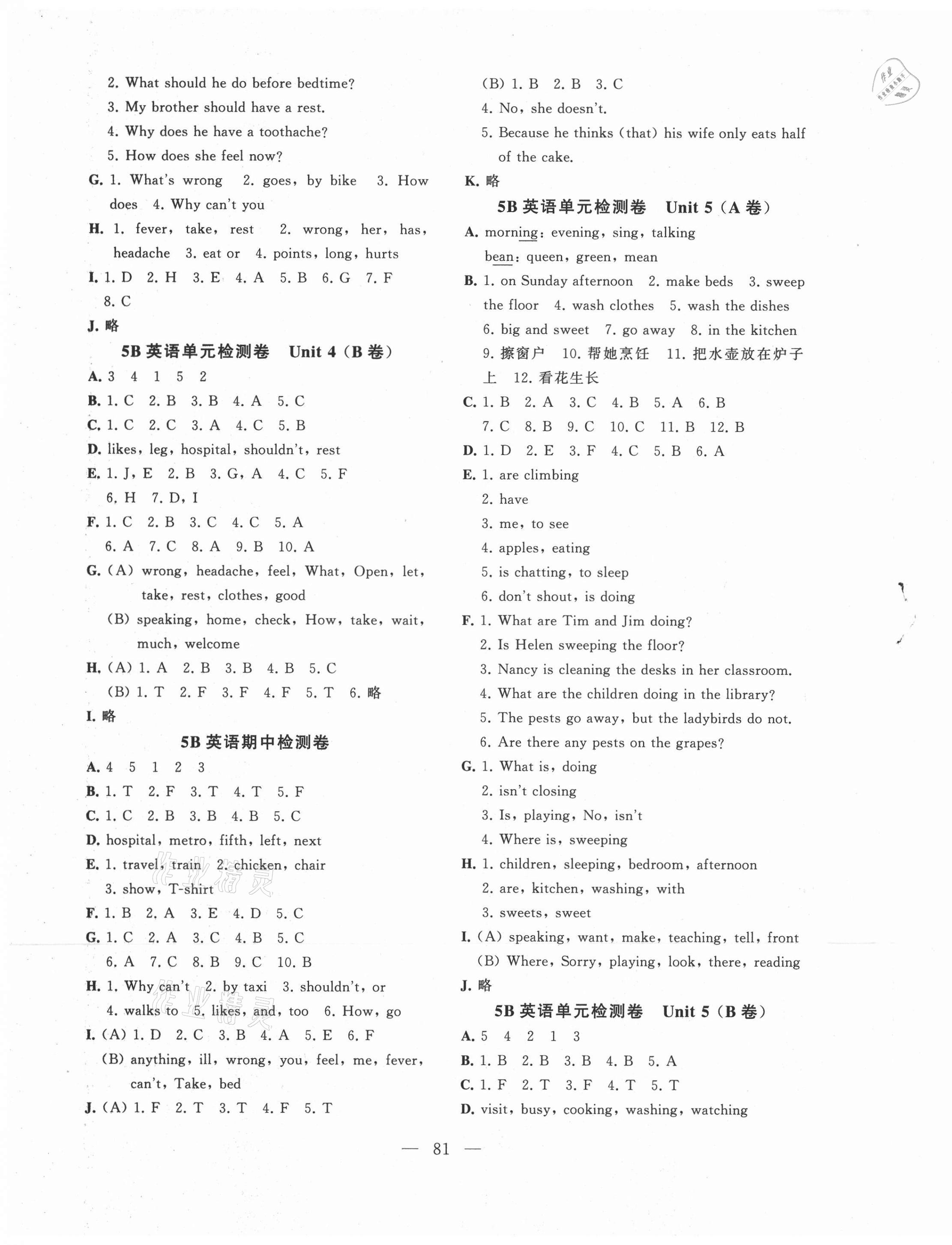 2021年小學同步達標單元檢測卷五年級英語下冊譯林版 第3頁