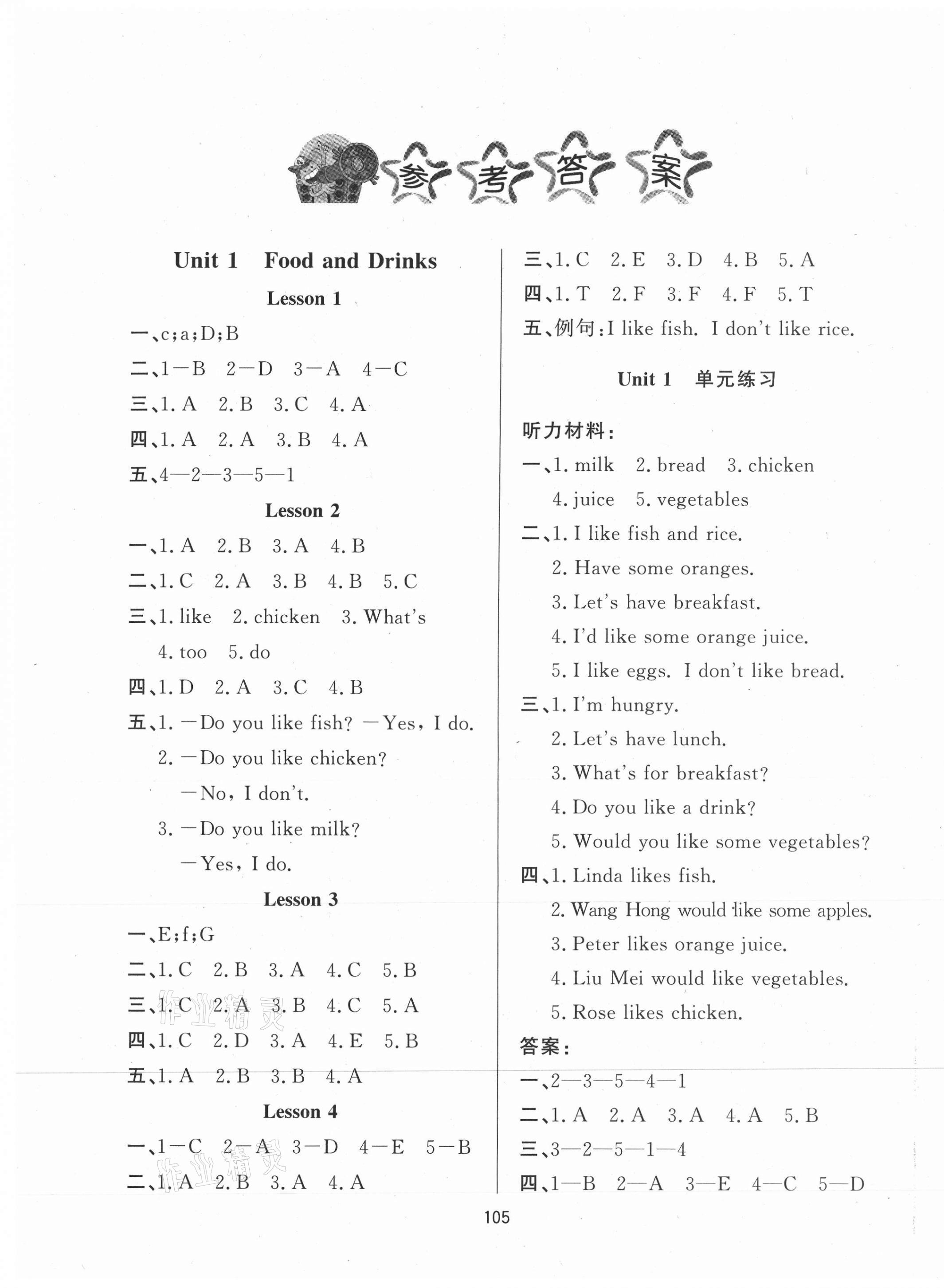 2021年小學(xué)課堂同步訓(xùn)練三年級(jí)英語下冊(cè)魯科版54制山東文藝出版社 第1頁