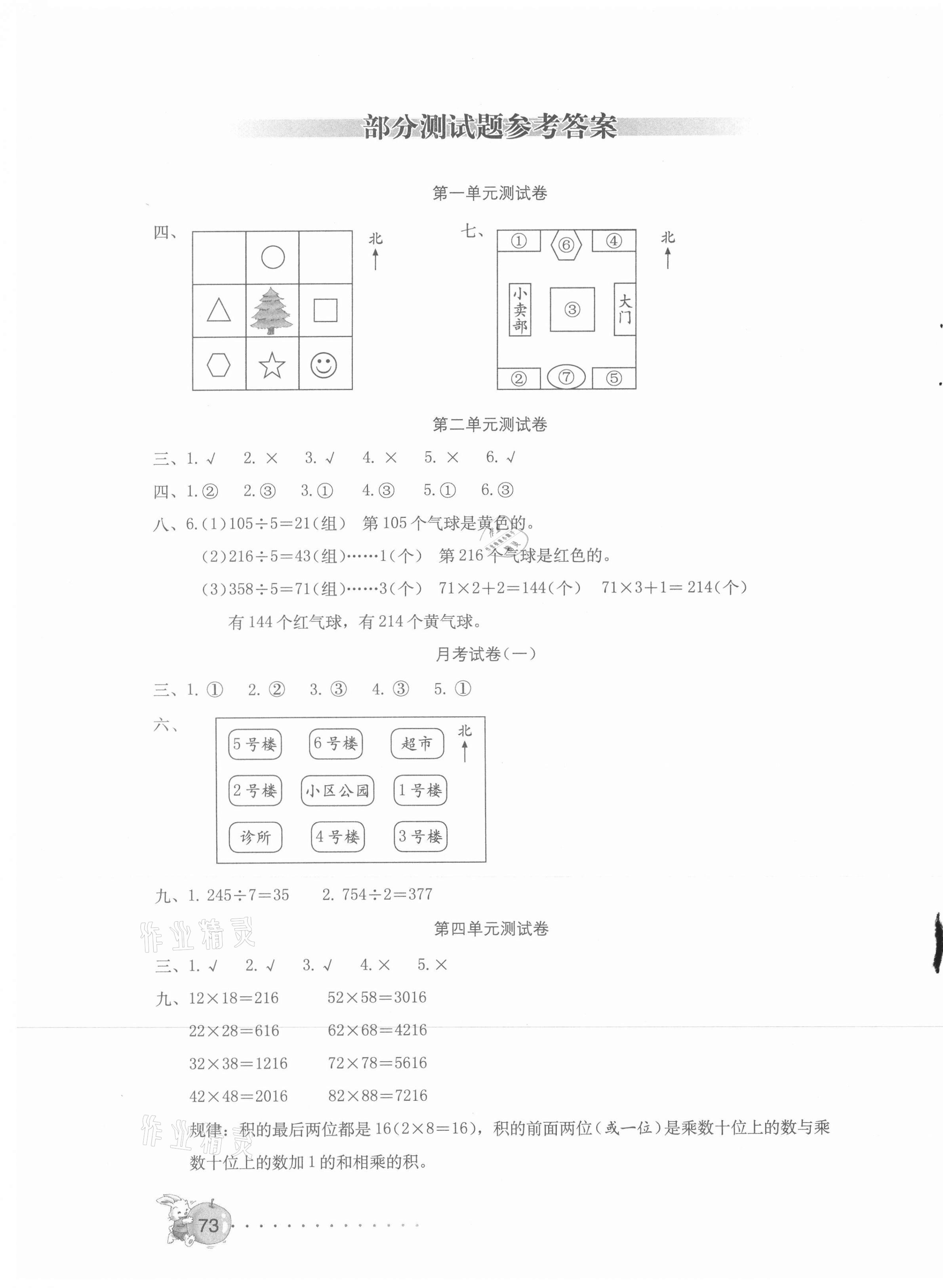 2021年數(shù)學(xué)學(xué)習(xí)與鞏固配套測(cè)試卷三年級(jí)下冊(cè)人教版 第1頁