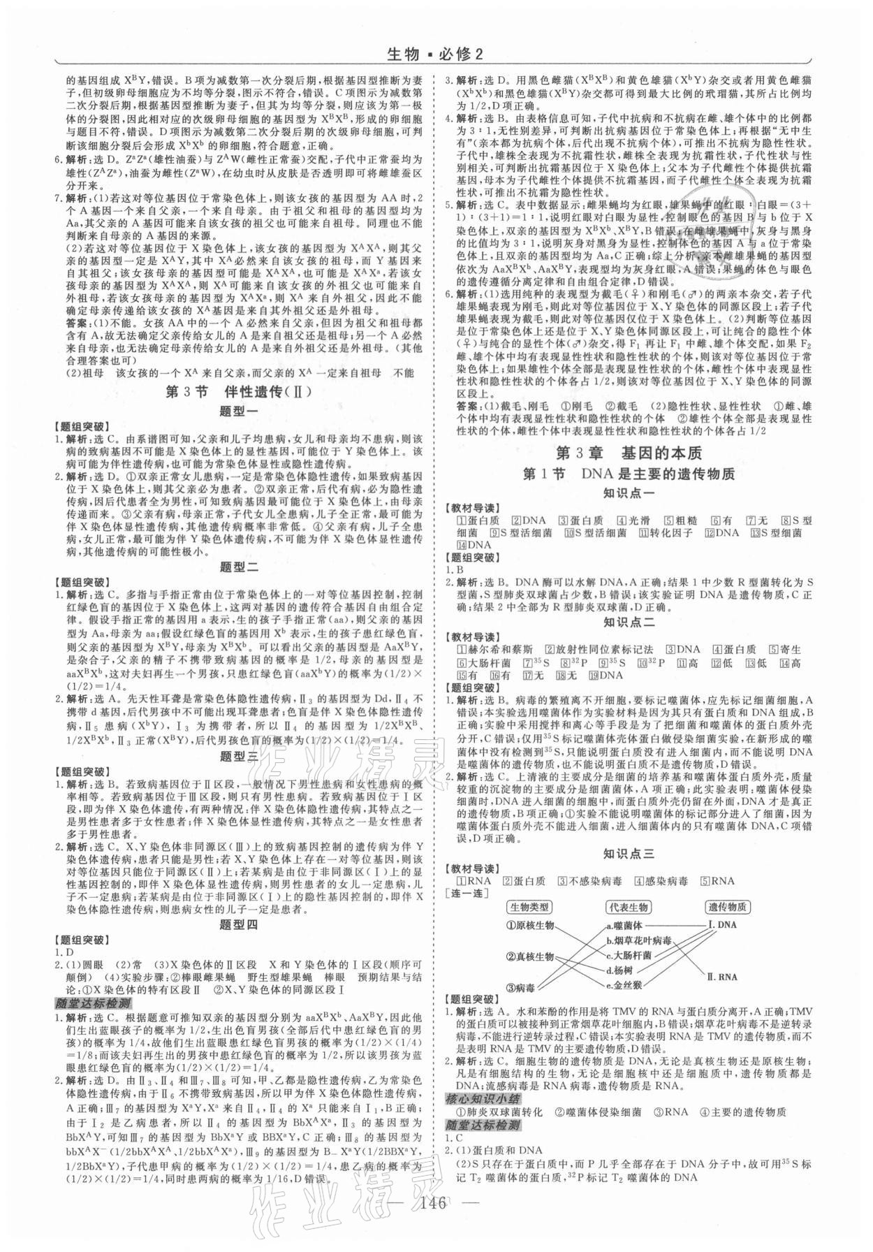 2021年新坐标同步练习高一生物必修2人教版青海专版 第6页