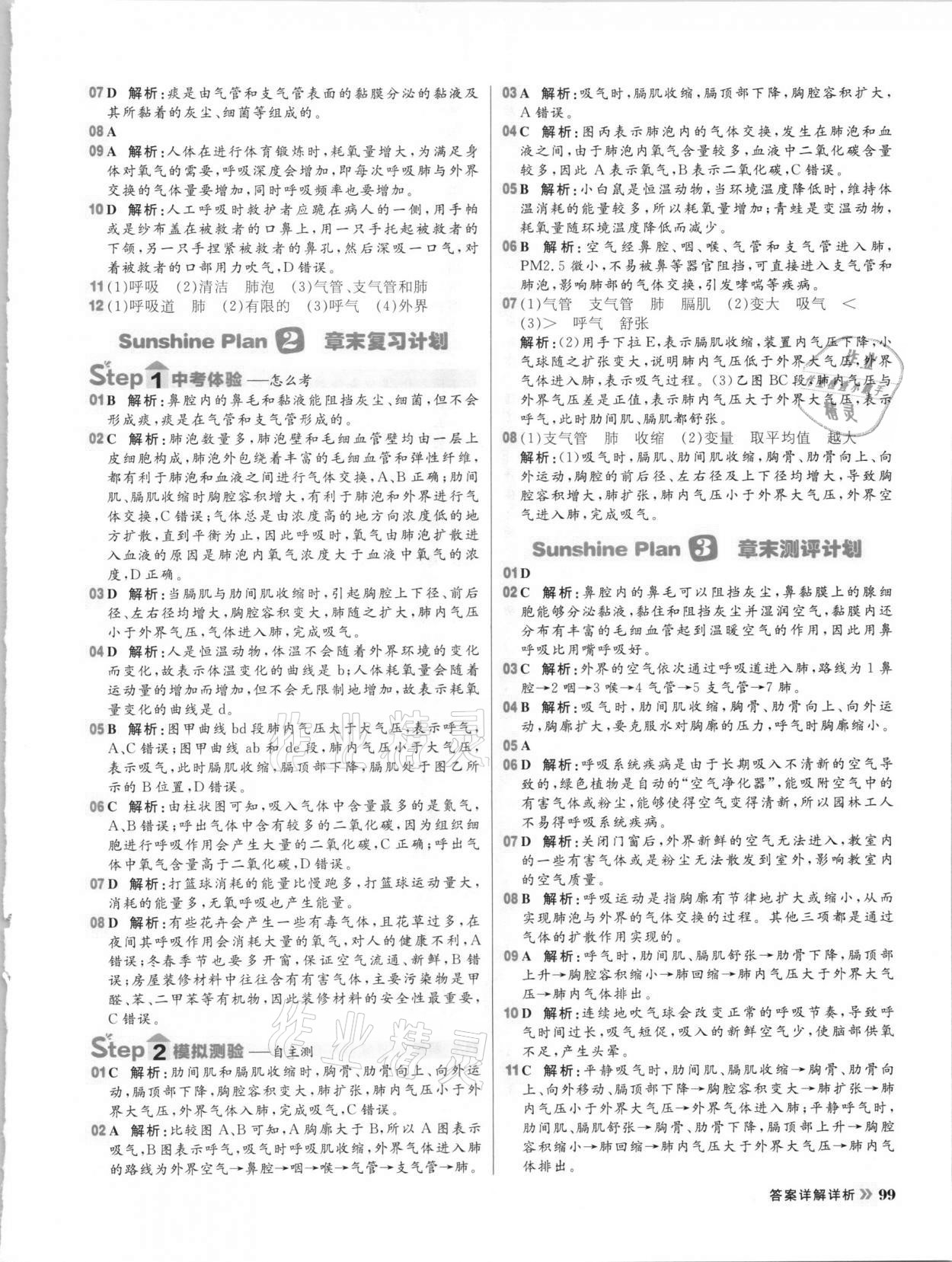 2021年陽光計劃初中同步七年級生物下冊濟南版 第7頁