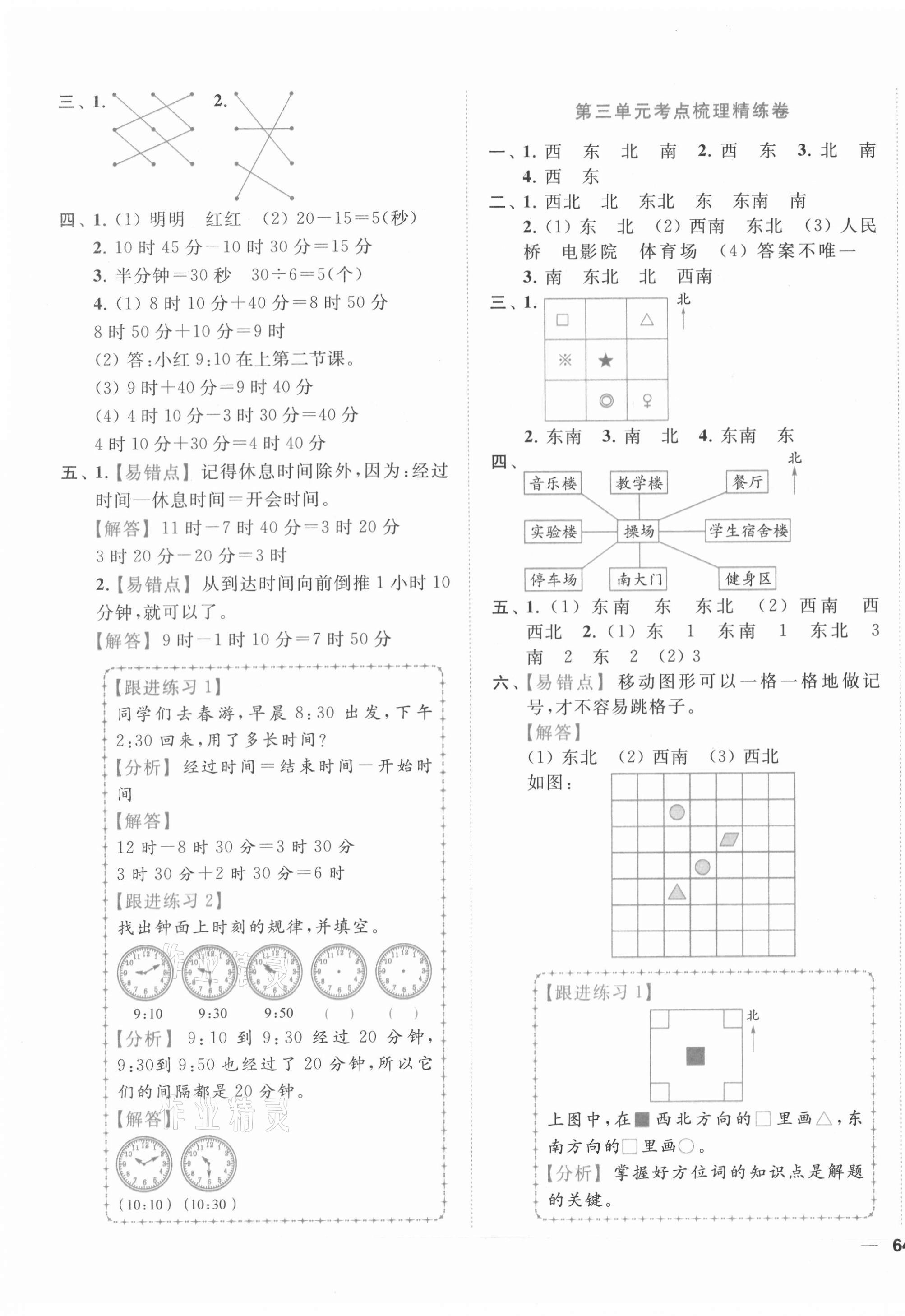 2021年ENBO小天才單元復(fù)習(xí)與測試二年級數(shù)學(xué)下冊蘇教版 第3頁