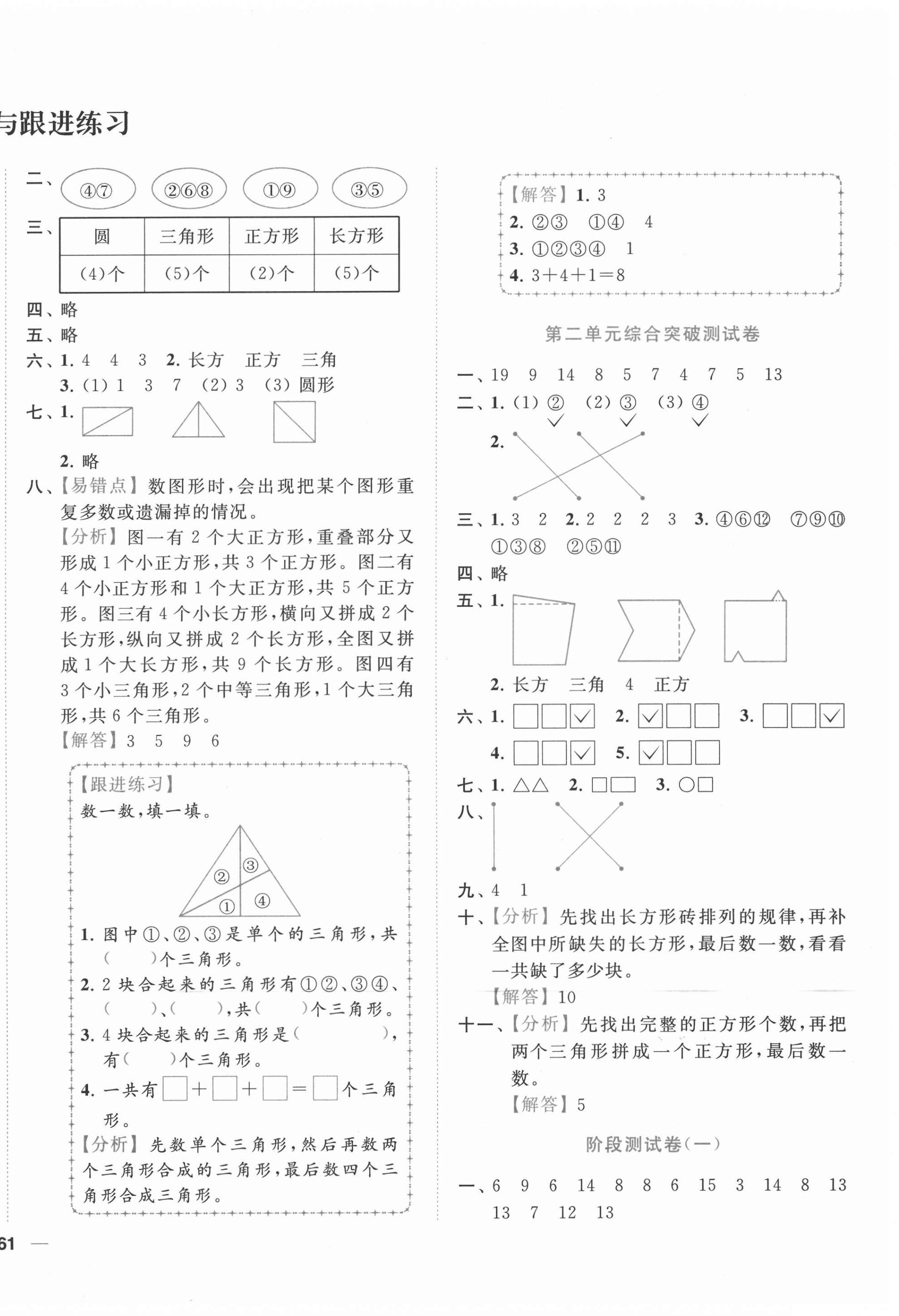 2021年ENBO小天才单元复习与测试一年级数学下册苏教版 第2页