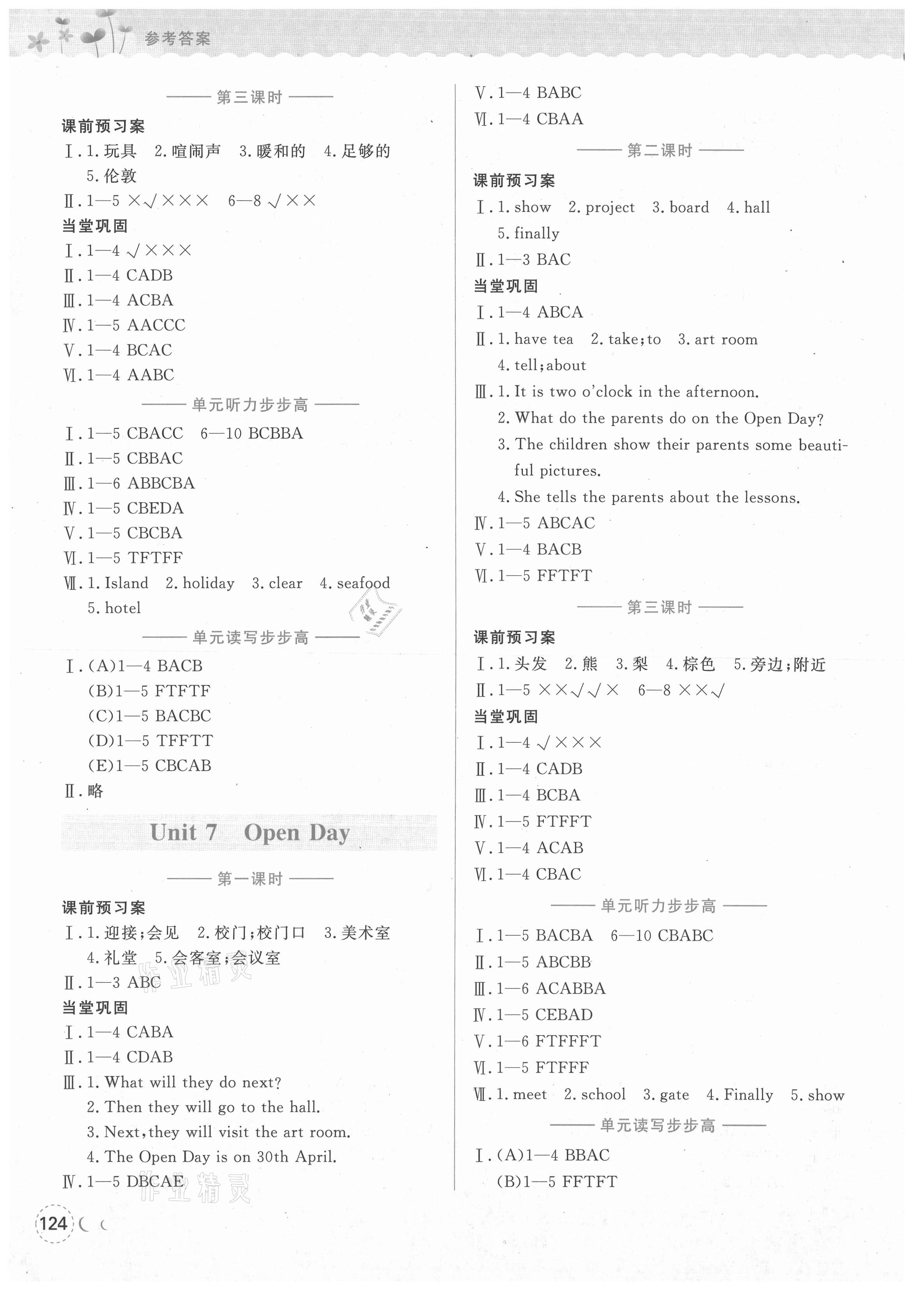 2021年状元坊全程突破导练测五年级英语下册沪教版深圳B卷 第5页