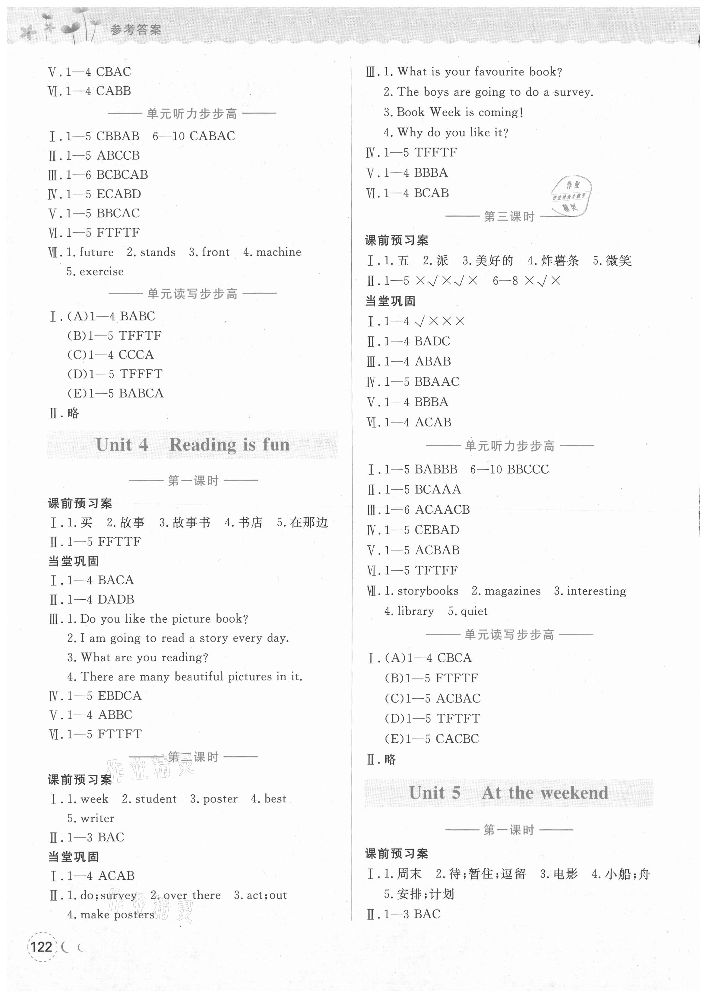 2021年狀元坊全程突破導(dǎo)練測五年級英語下冊滬教版深圳B卷 第3頁