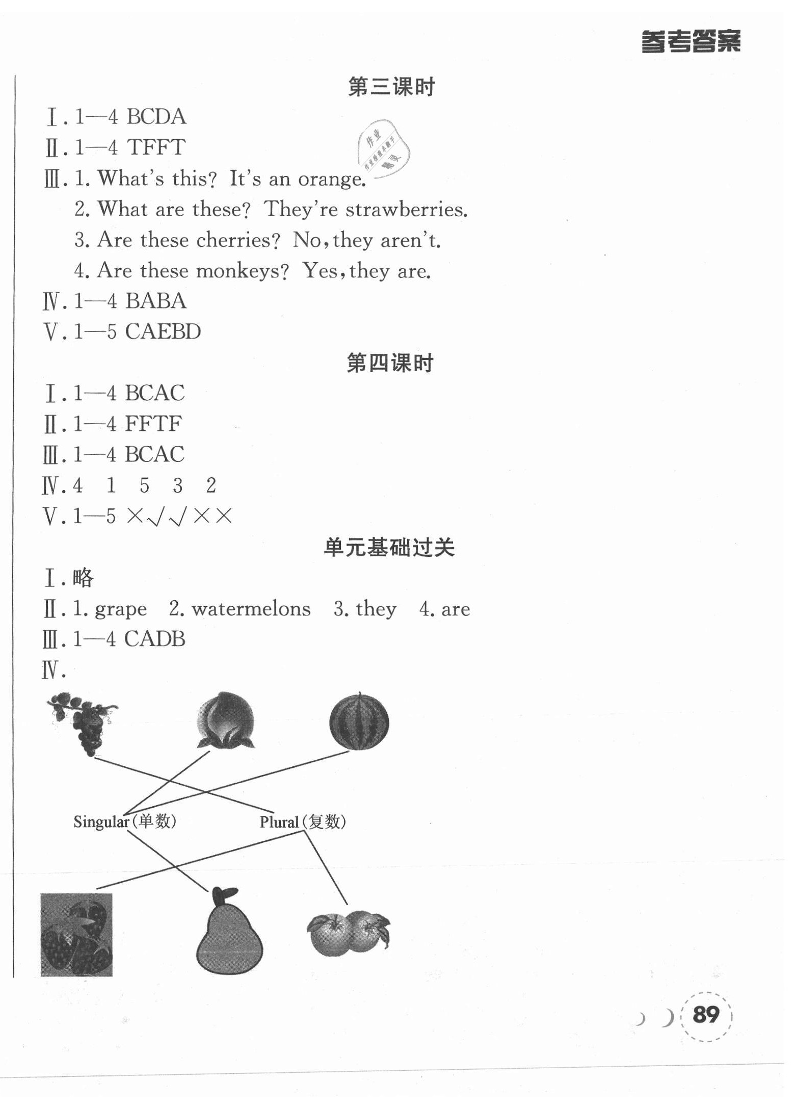 2021年狀元坊全程突破導(dǎo)練測三年級英語下冊開心版江門專版 第14頁