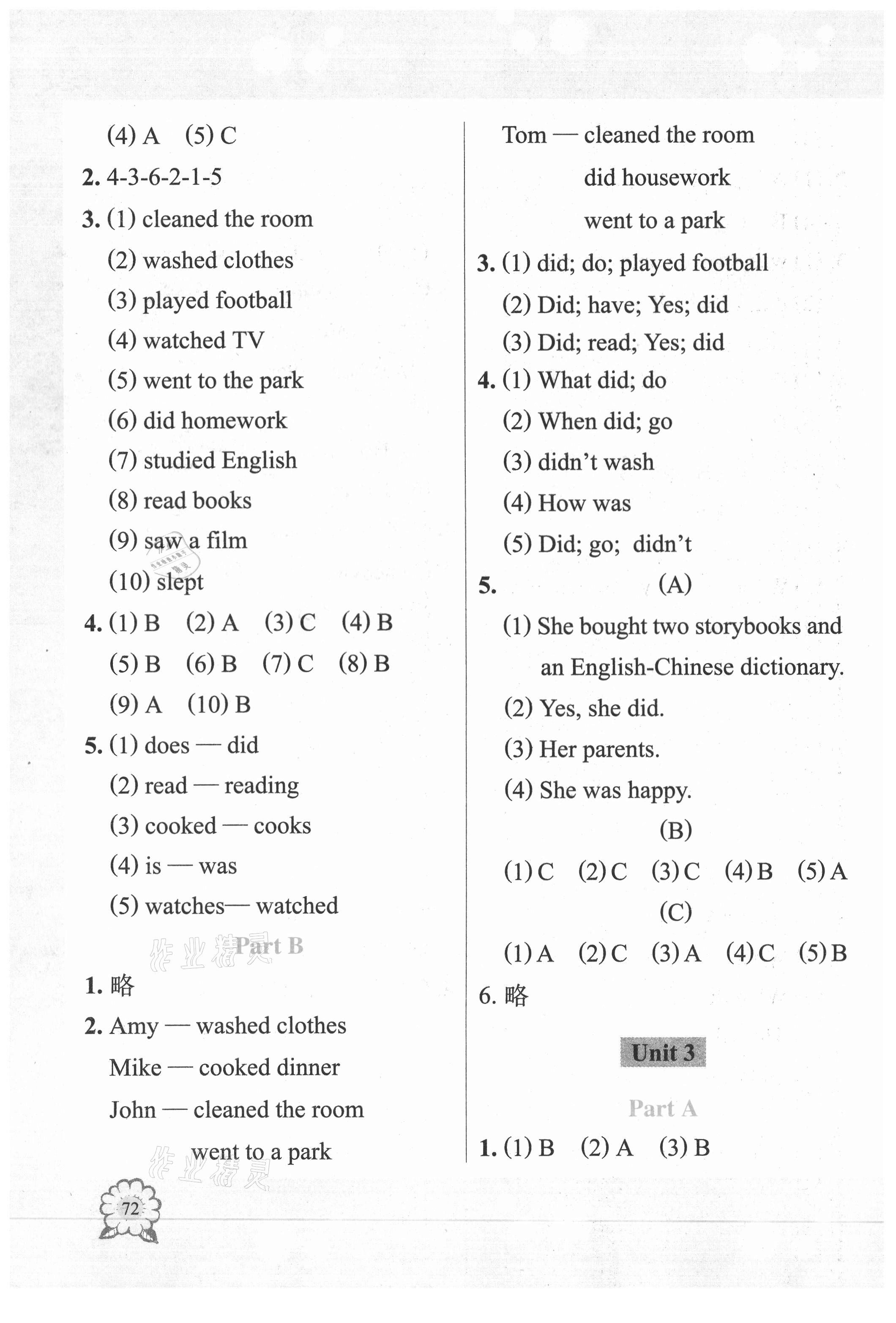 2021年小學(xué)英語(yǔ)評(píng)價(jià)與測(cè)試六年級(jí)下冊(cè)人教版 參考答案第2頁(yè)