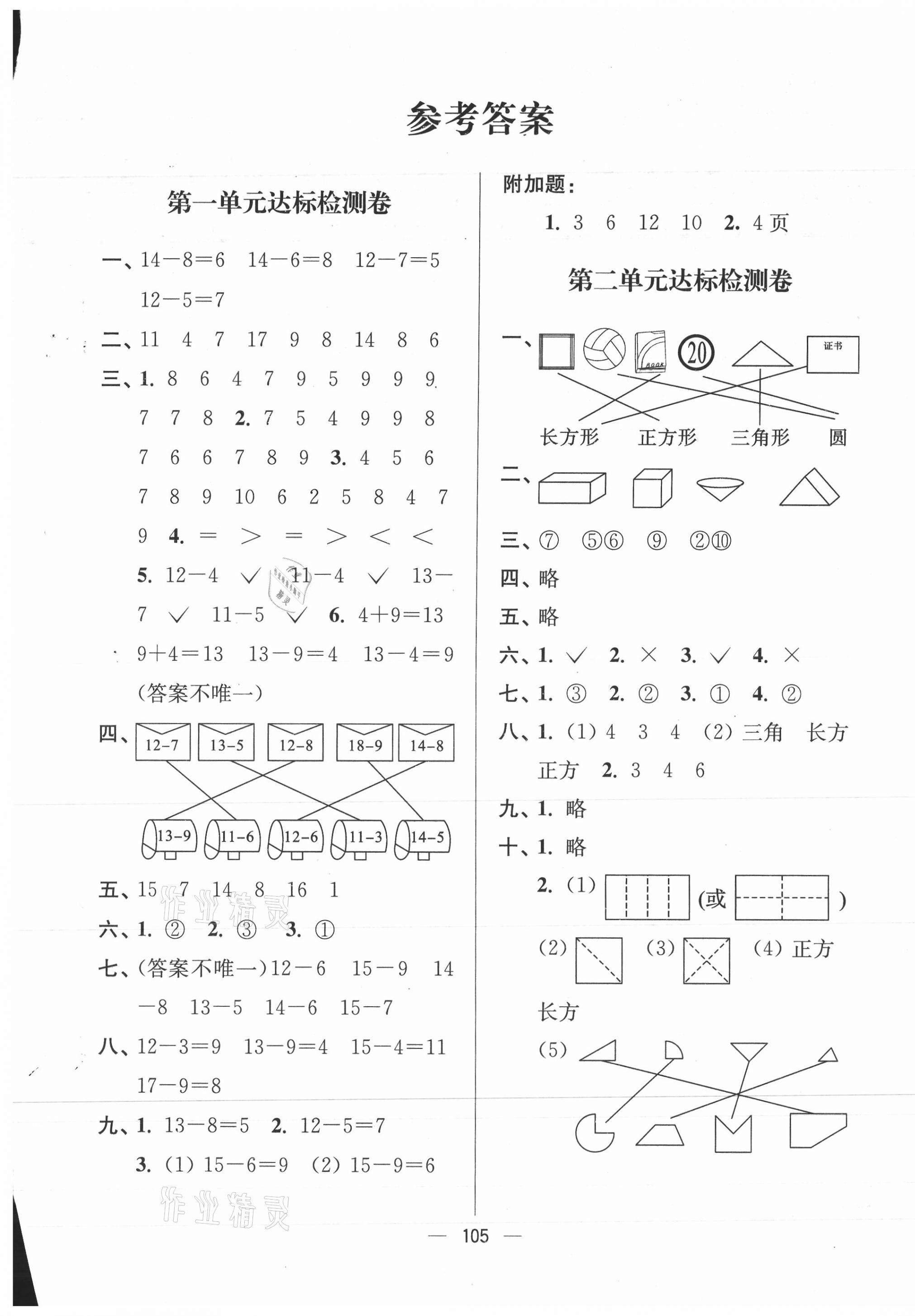 2021年江苏好卷一年级数学下册苏教版 第1页