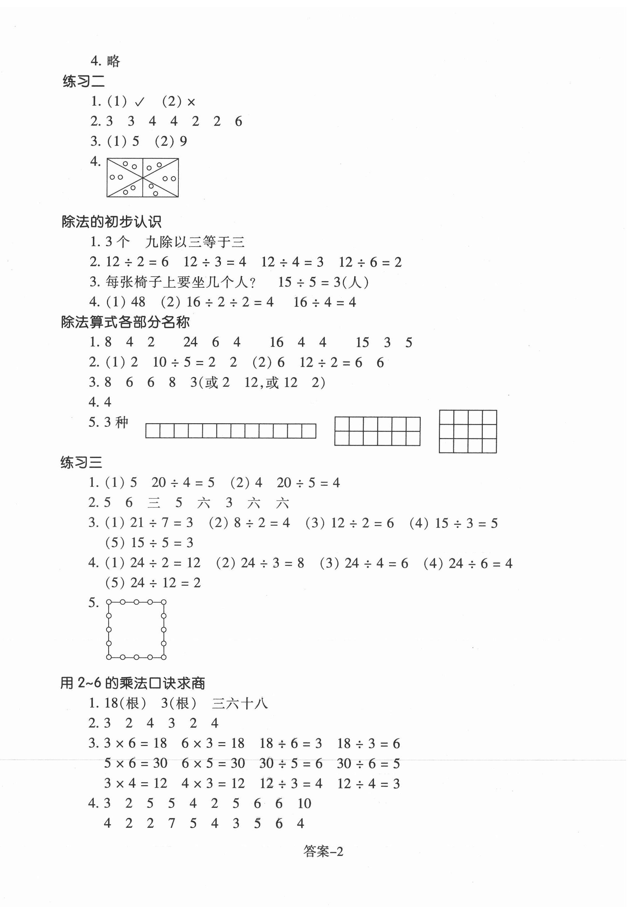 2021年每課一練二年級數(shù)學(xué)下冊人教版浙江少年兒童出版社 第2頁