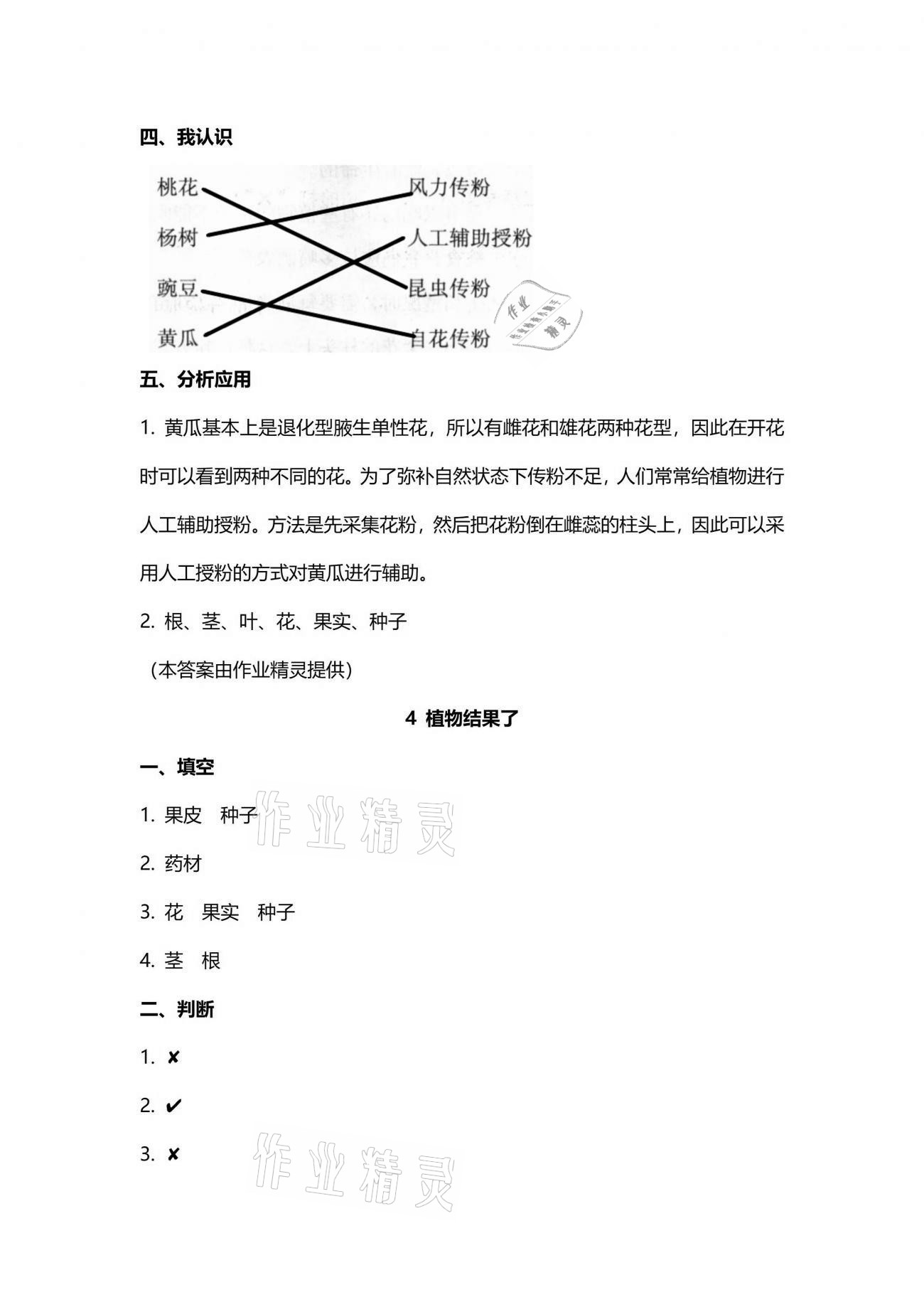 2021年云南省標(biāo)準(zhǔn)教輔同步指導(dǎo)訓(xùn)練與檢測(cè)三年級(jí)科學(xué)下冊(cè)蘇教版 參考答案第5頁(yè)