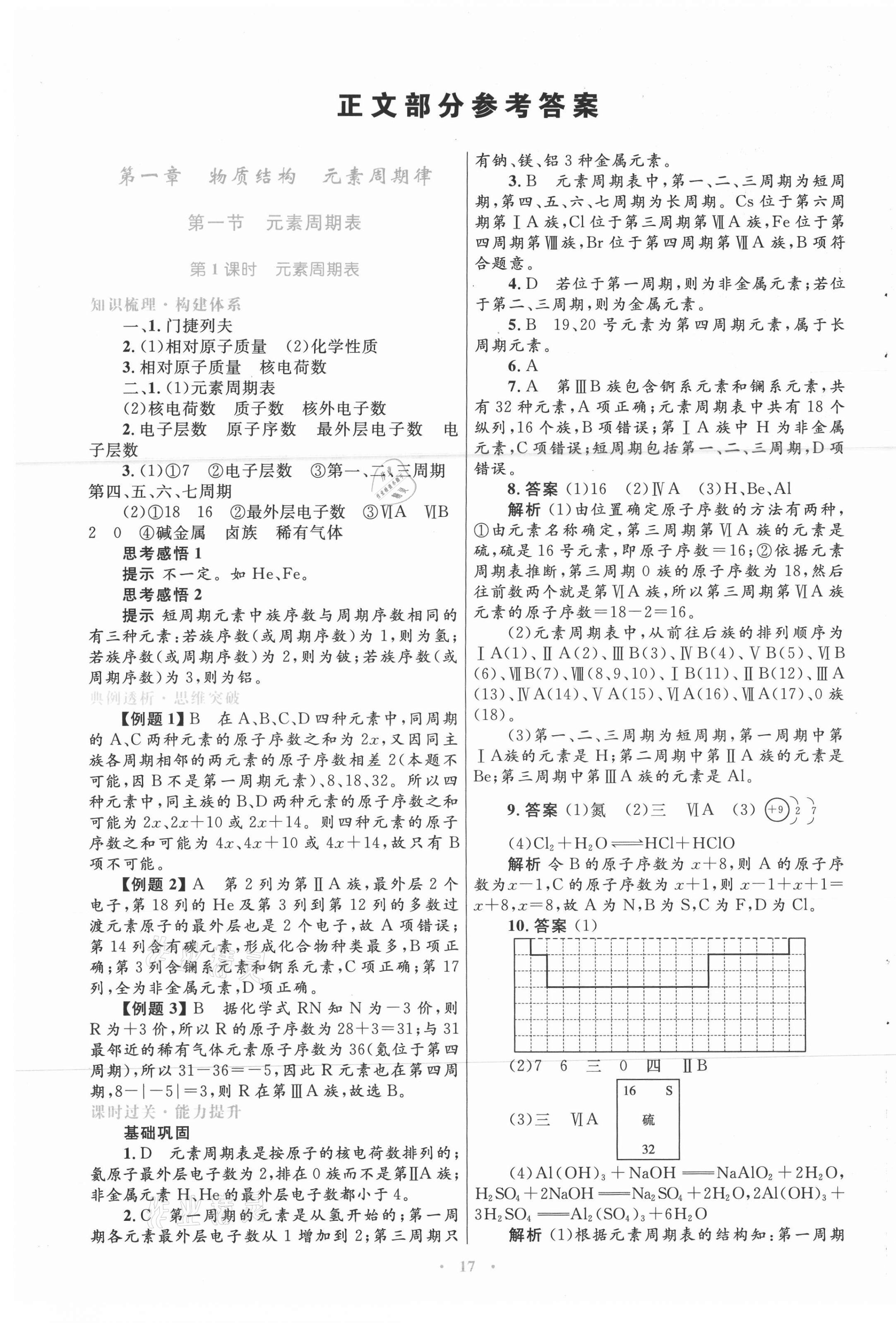 2021年高中同步测控优化设计化学必修2人教版 第1页