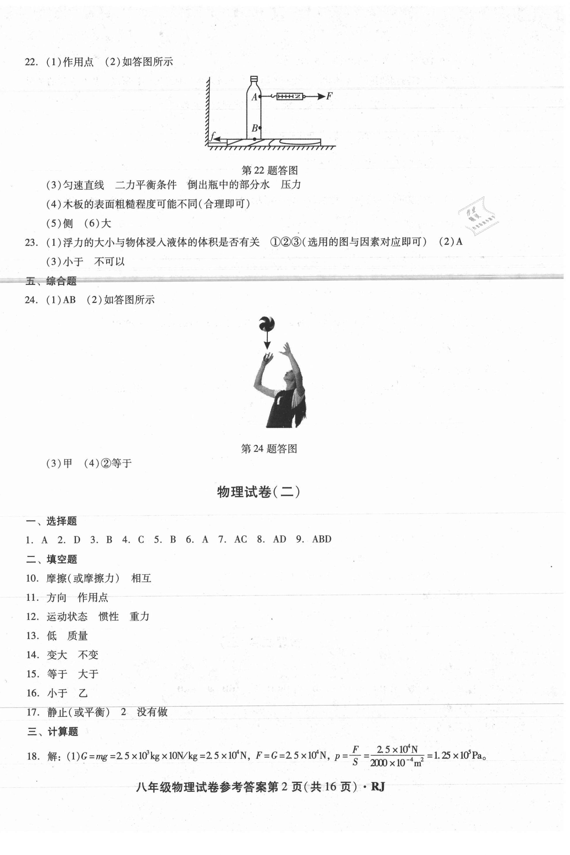 2021年沈陽(yáng)五區(qū)兩年期中期末精選卷八年級(jí)物理下冊(cè)人教版 第2頁(yè)