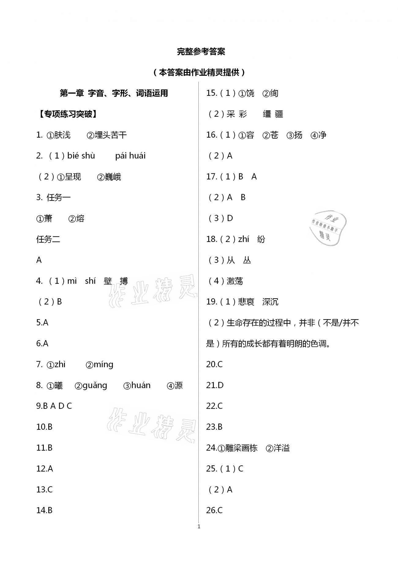2021年好好學習中考總復習語文 第1頁