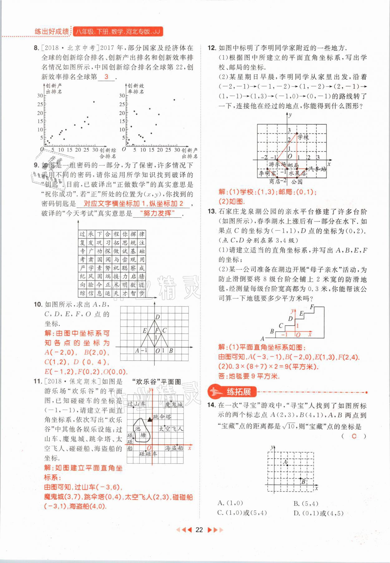 2021年練出好成績八年級數(shù)學(xué)下冊冀教版河北專版 第22頁