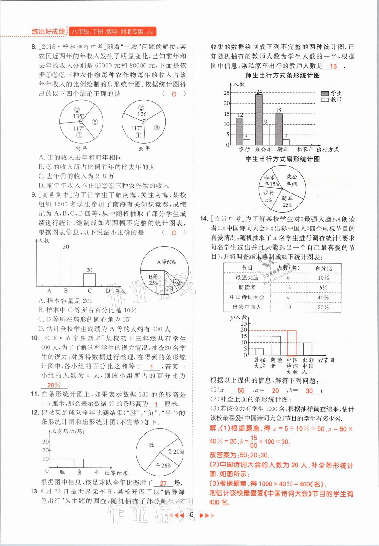 2021年練出好成績八年級(jí)數(shù)學(xué)下冊冀教版河北專版 第6頁