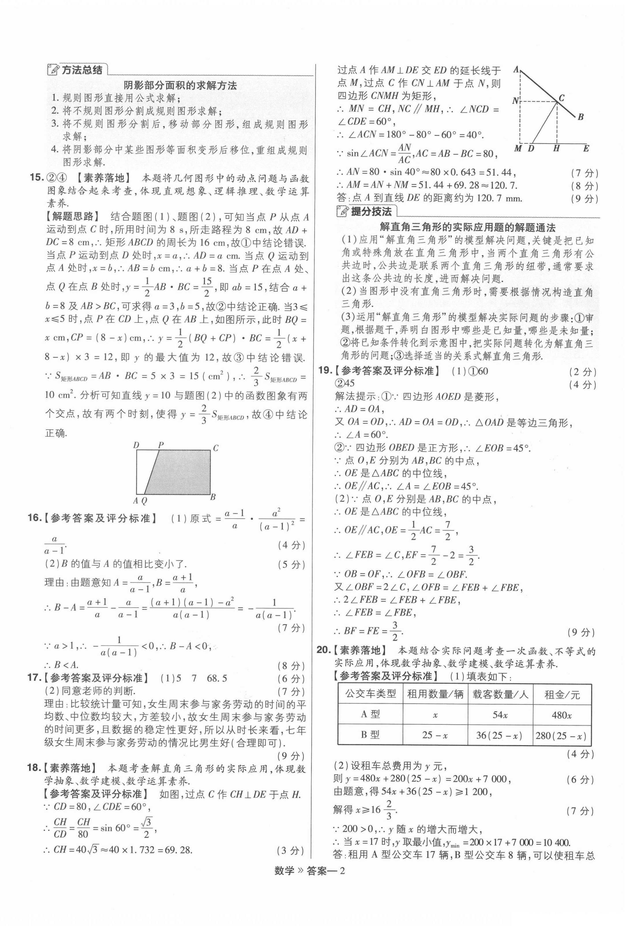 2021年金考卷百校聯盟系列河南中考信息卷數學 第2頁