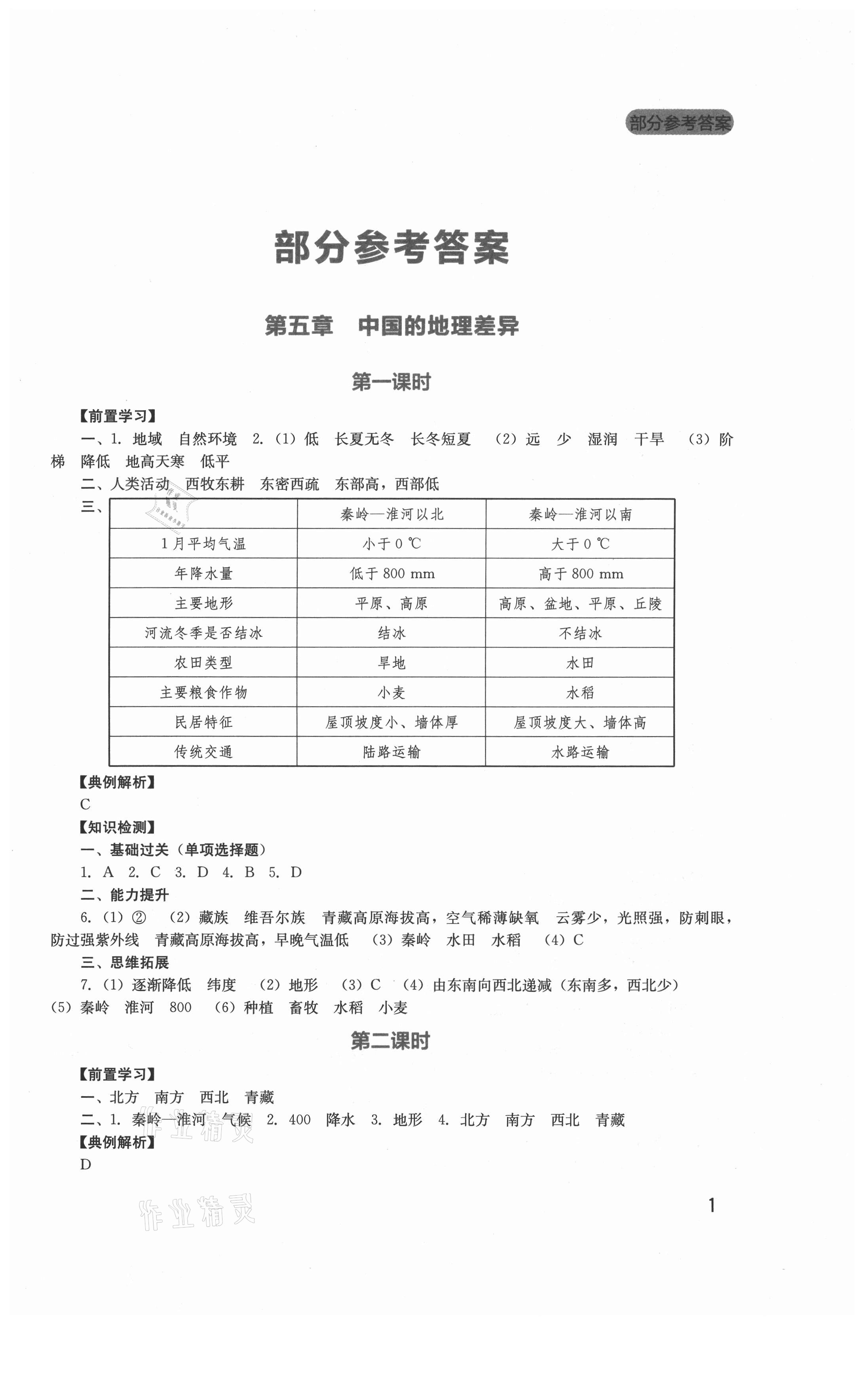 2021年新課程實(shí)踐與探究叢書八年級地理下冊人教版 第1頁