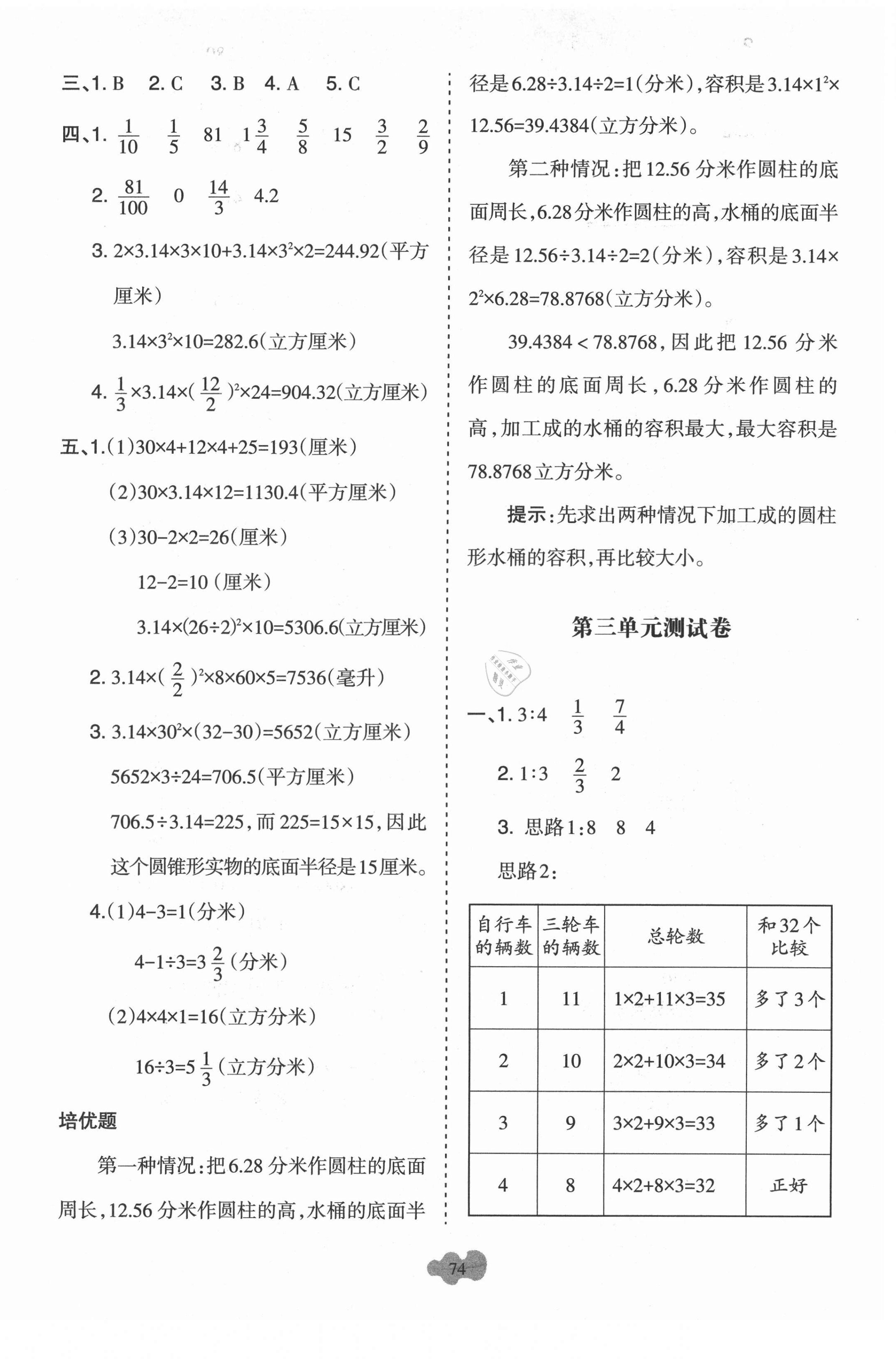 2021年名師原創(chuàng)必刷卷六年級數(shù)學(xué)下冊蘇教版 第2頁