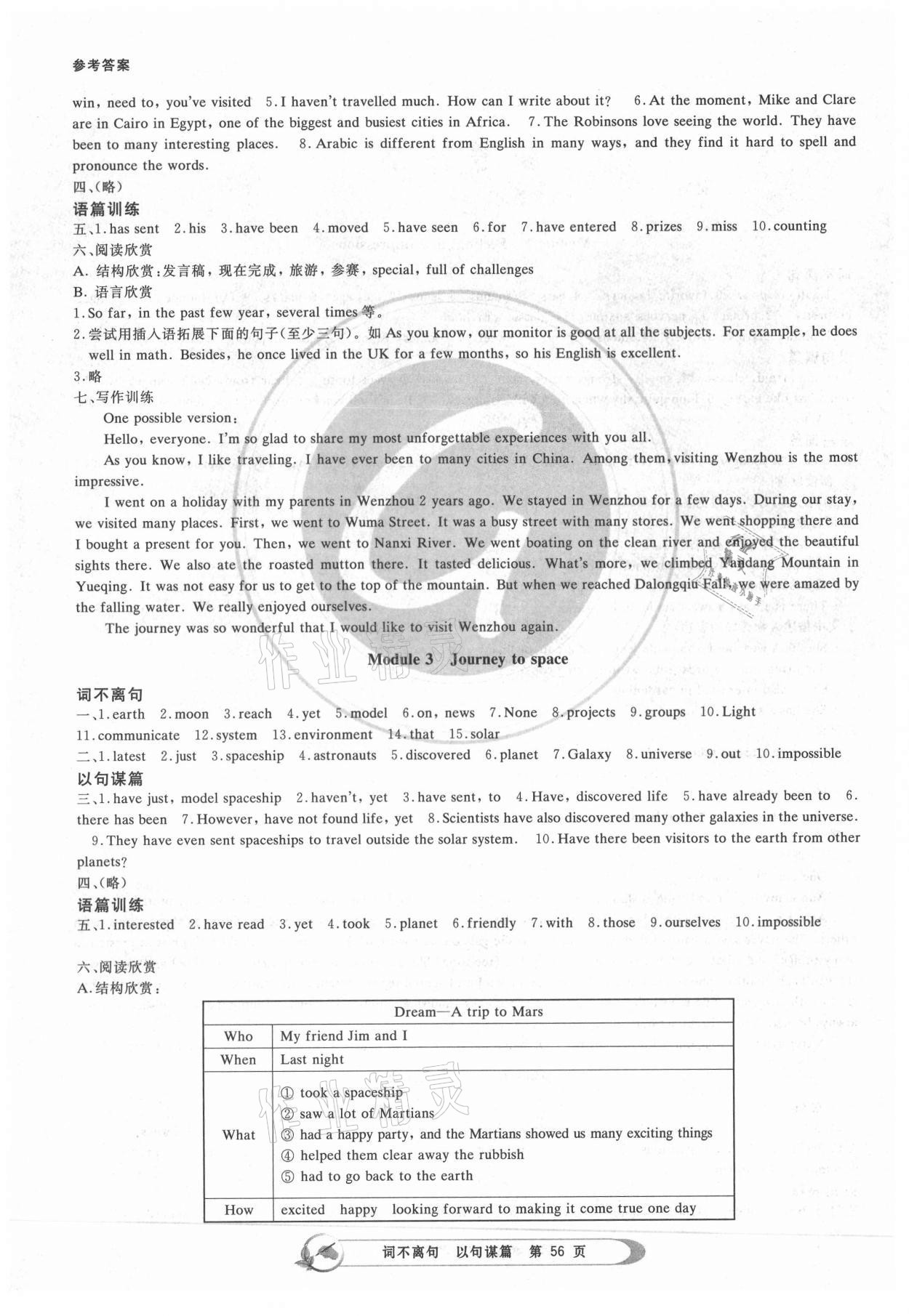 2021年詞不離句以句謀篇模塊書面表達訓練八年級下冊 第2頁