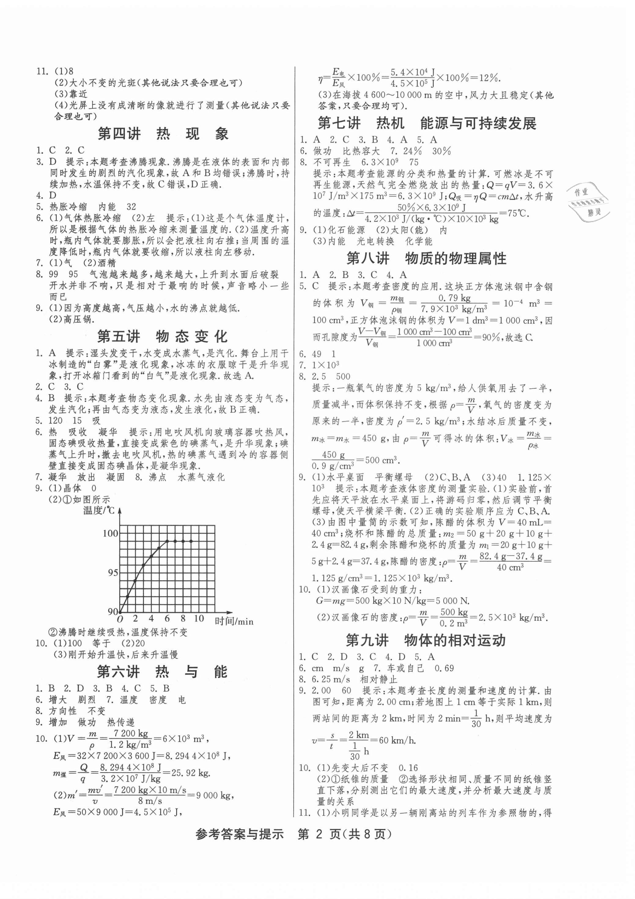 2021年中考復(fù)習(xí)指南中考專題強(qiáng)化訓(xùn)練卷物理江蘇專版 第2頁