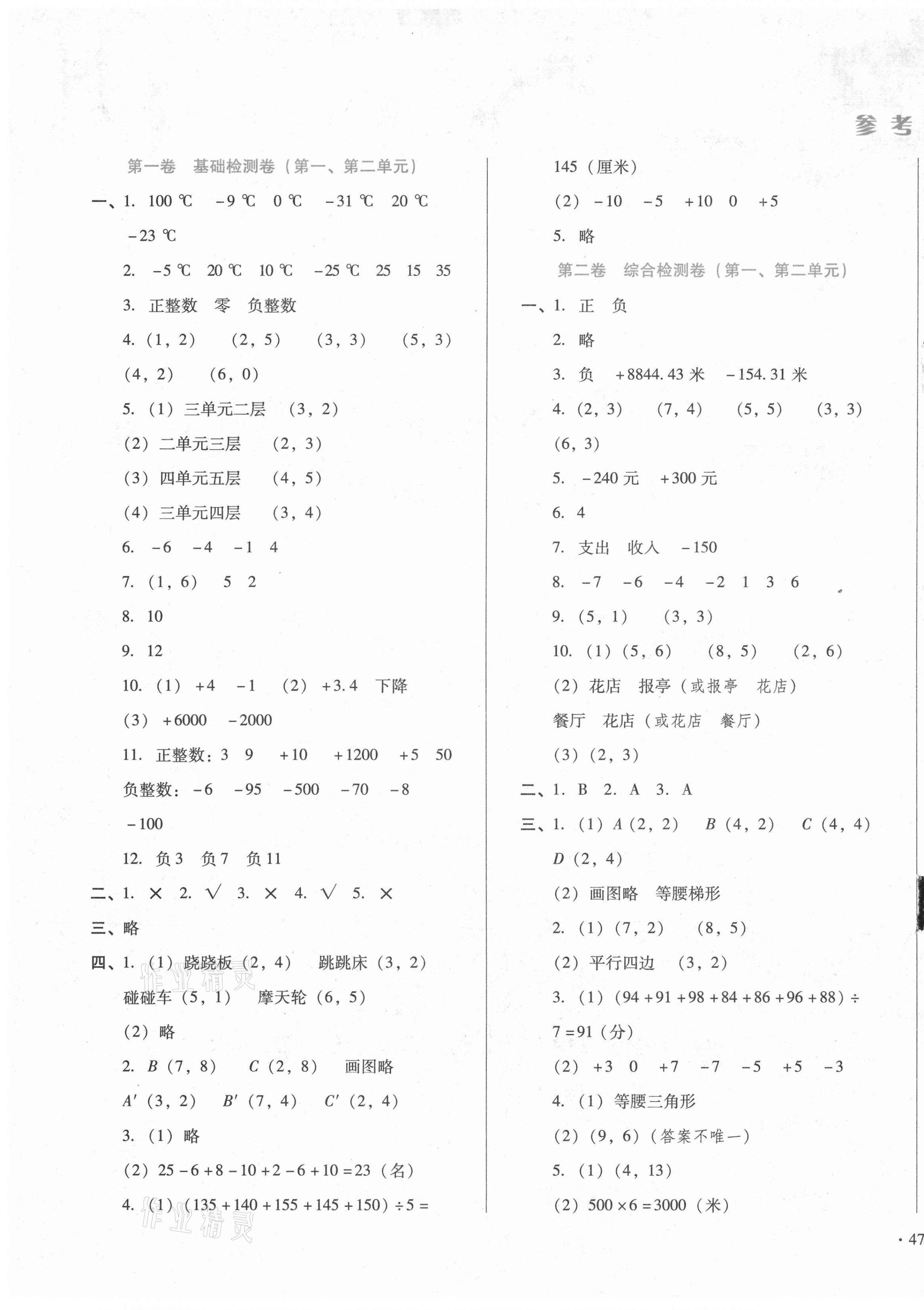 2021年中育1號金卷分類測試卷六年級數(shù)學下冊冀教版 第1頁