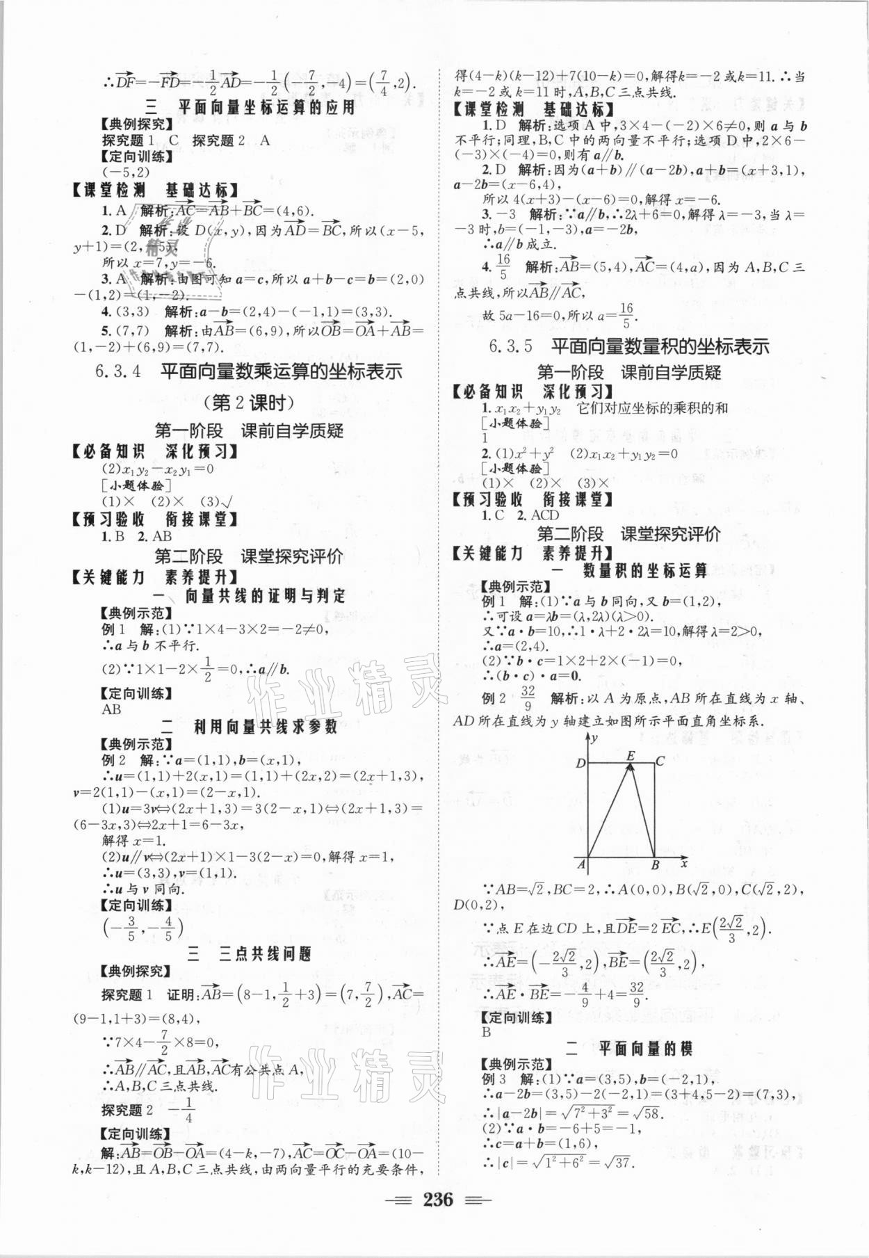 2021年長江作業(yè)本同步練習(xí)冊數(shù)學(xué)必修2人教版 參考答案第6頁