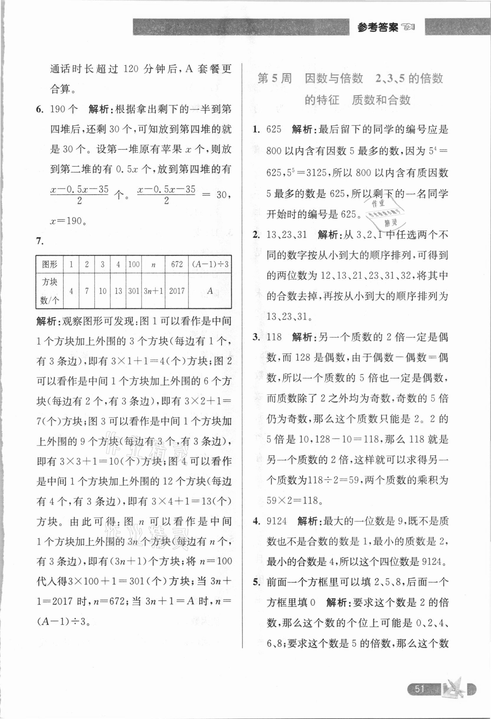 2021年超能學典小學數(shù)學附加題提優(yōu)訓練五年級下冊江蘇版 第5頁