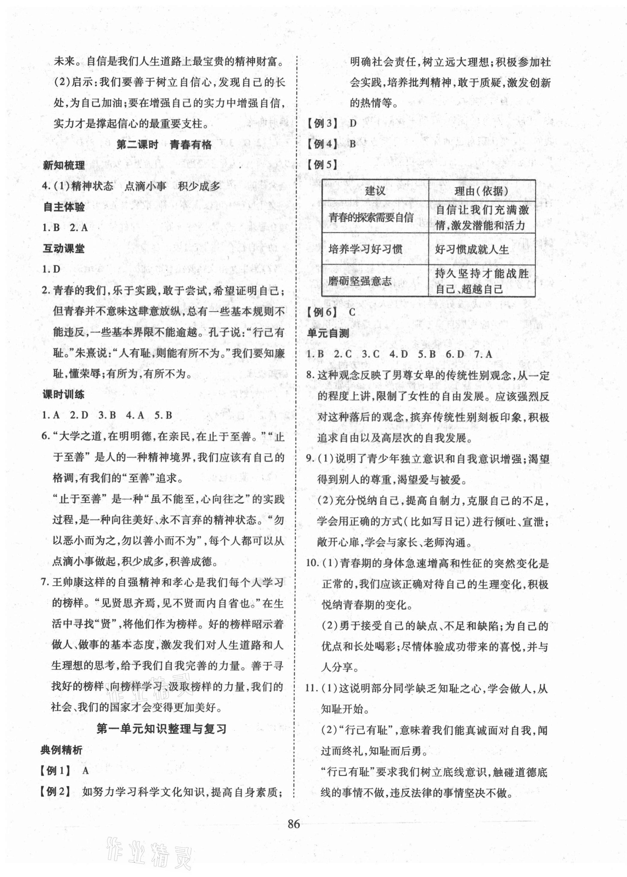 2021年有效課堂七年級(jí)道德與法治下冊(cè)人教版 第3頁(yè)