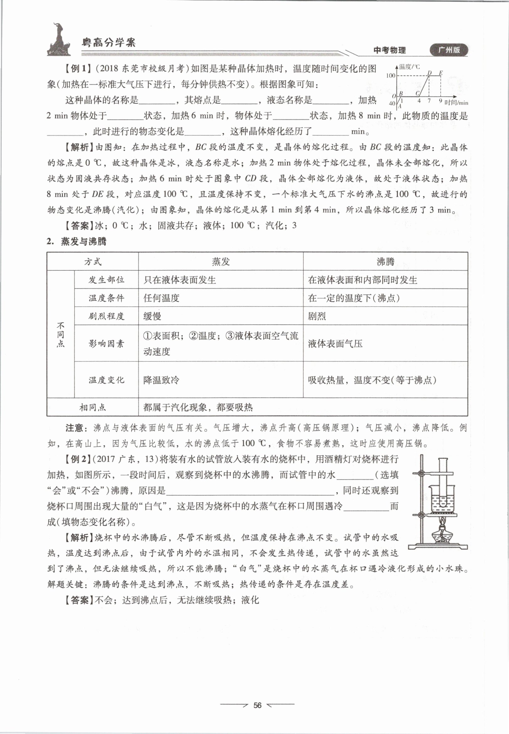 2021年粵高分學(xué)案物理&nbsp;參考答案第56頁(yè)