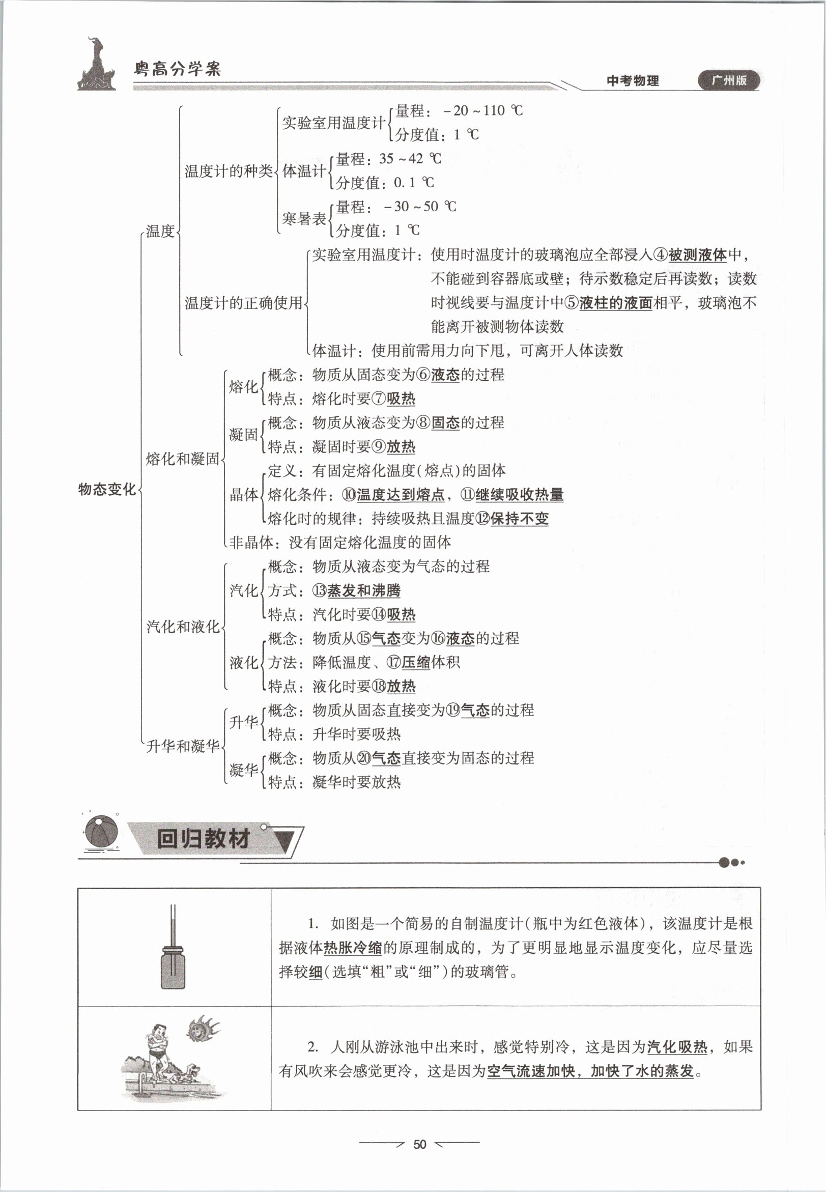 2021年粵高分學(xué)案物理&nbsp;參考答案第50頁