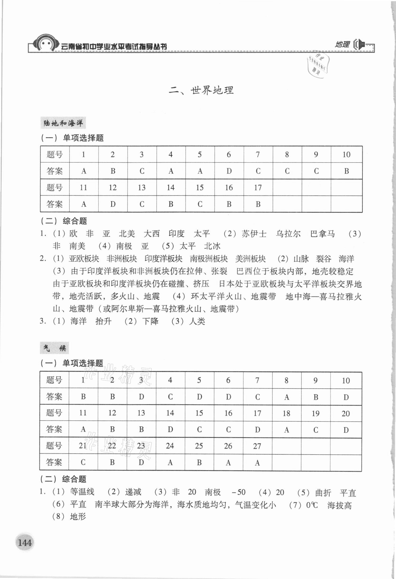 2021年云南省初中學(xué)業(yè)水平考試指導(dǎo)叢書地理 第2頁