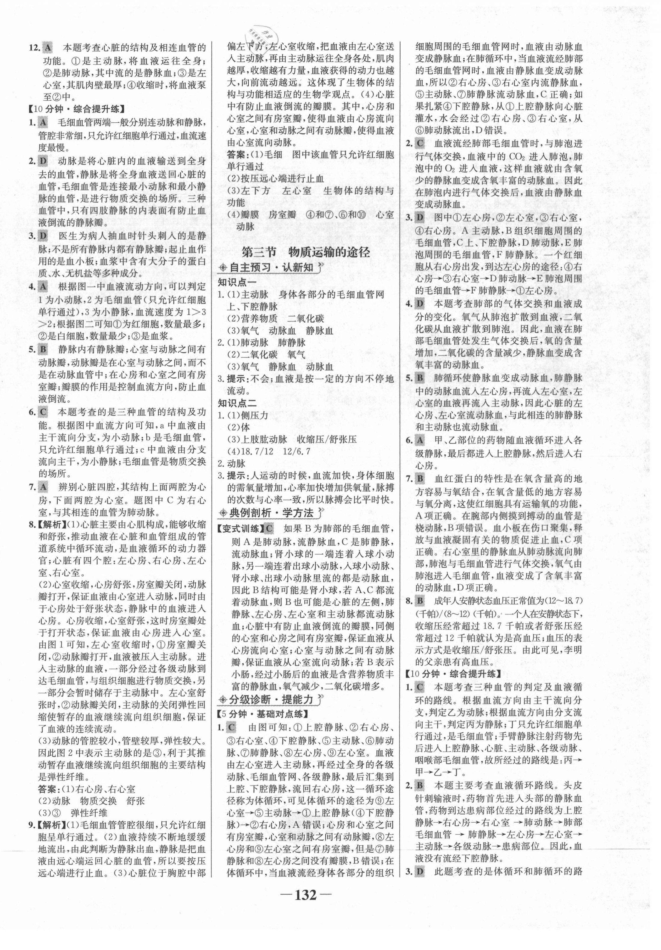 2021年世紀(jì)金榜金榜學(xué)案七年級(jí)生物下冊(cè)濟(jì)南版 第8頁(yè)