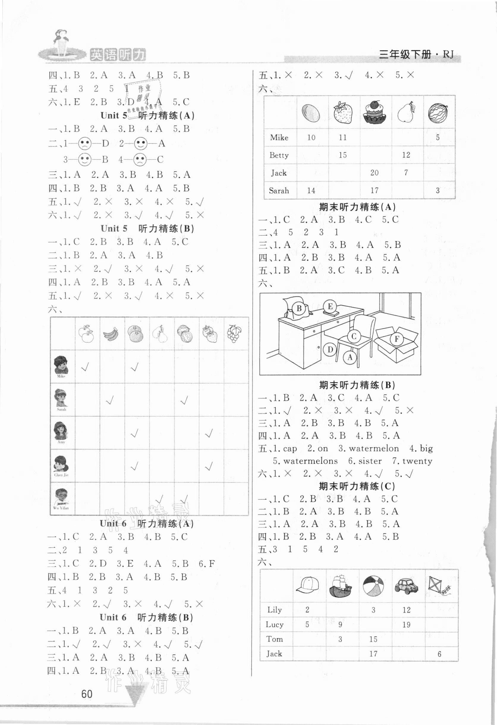 2021年HOT英語聽力三年級下冊人教版山東畫報出版社 第2頁