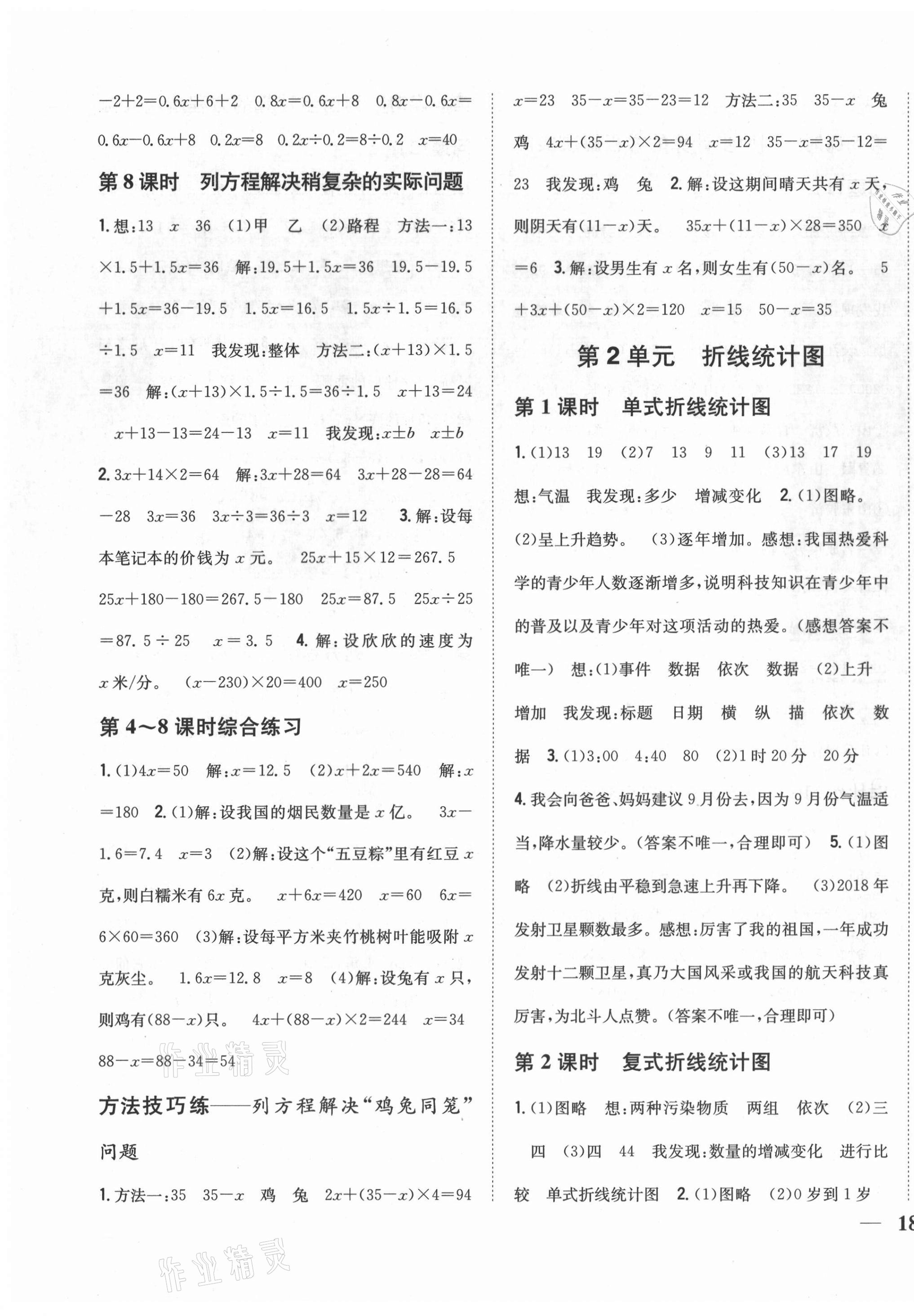 2021年小學(xué)題幫五年級數(shù)學(xué)下冊江蘇版 第3頁