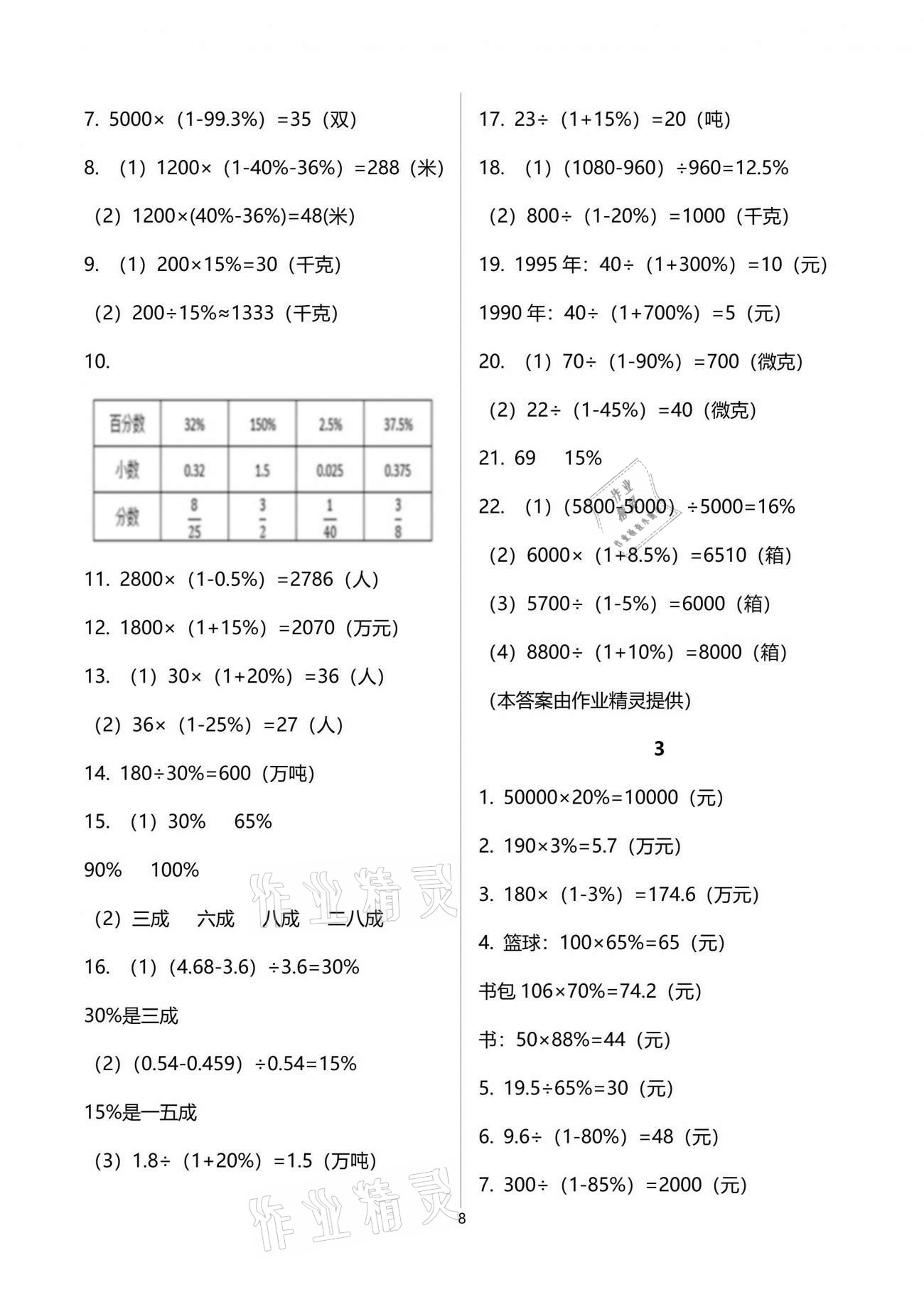 2021年新課堂同步學(xué)習(xí)與探究五年級(jí)數(shù)學(xué)下冊(cè)青島版54制泰安專版 參考答案第8頁