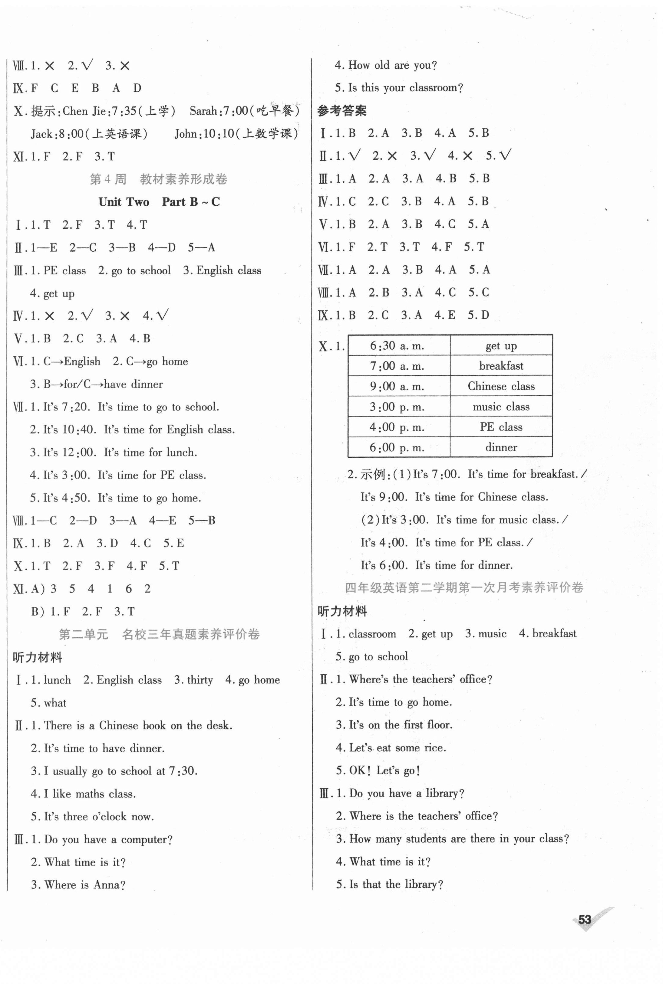2021年做對(duì)題四年級(jí)英語(yǔ)下冊(cè)人教版 第2頁(yè)