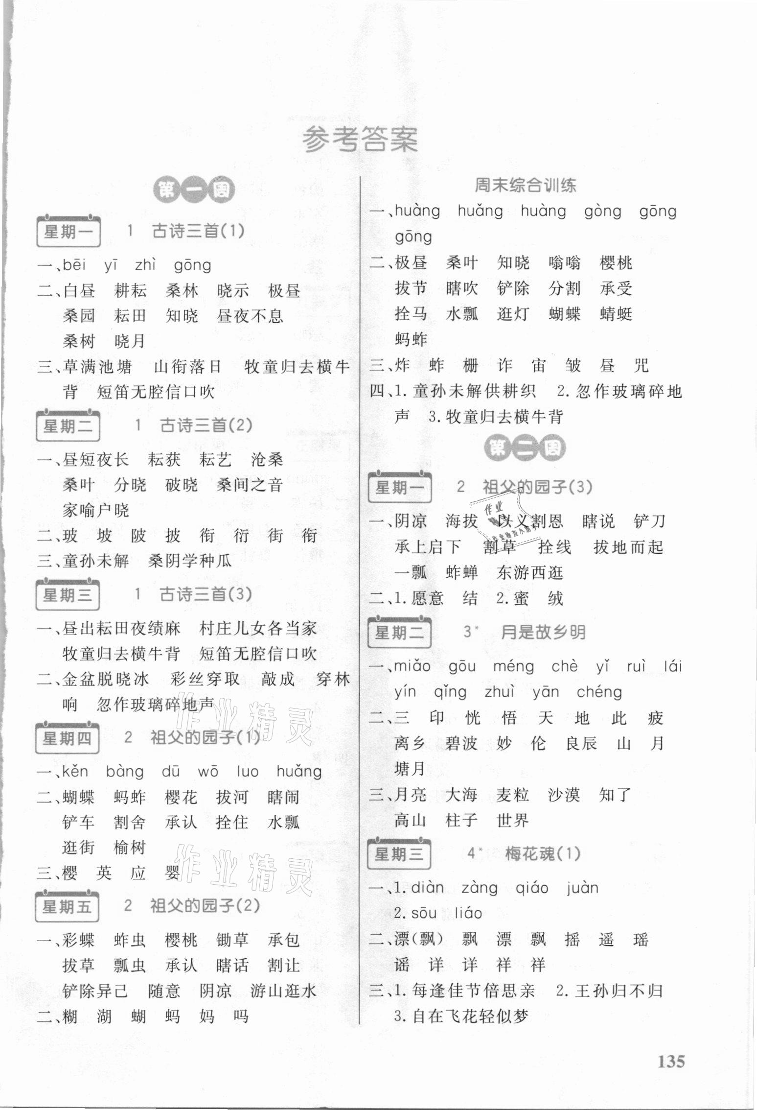 2021年小學(xué)語(yǔ)文默寫超人五年級(jí)下冊(cè)人教版 第1頁(yè)