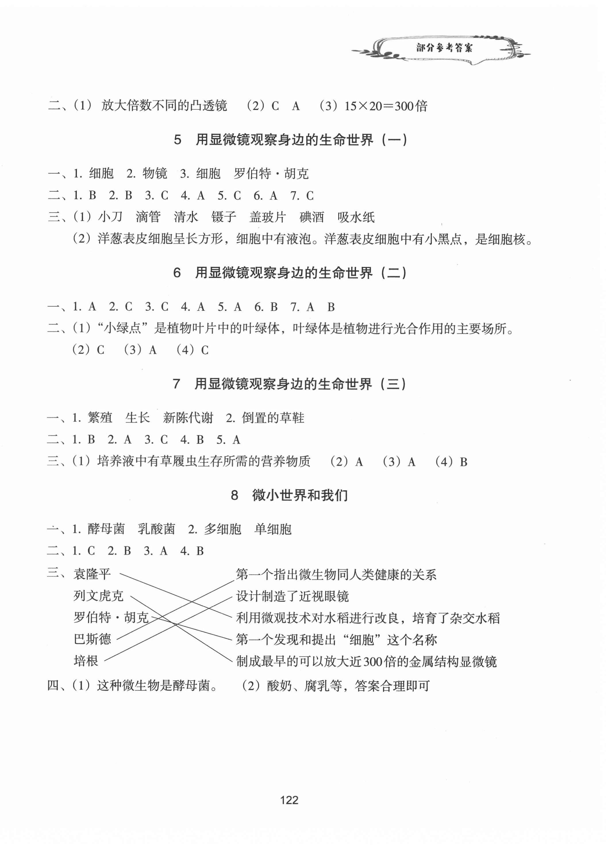 2021年課時加單元加期末特訓(xùn)六年級科學(xué)下冊教科版 第2頁