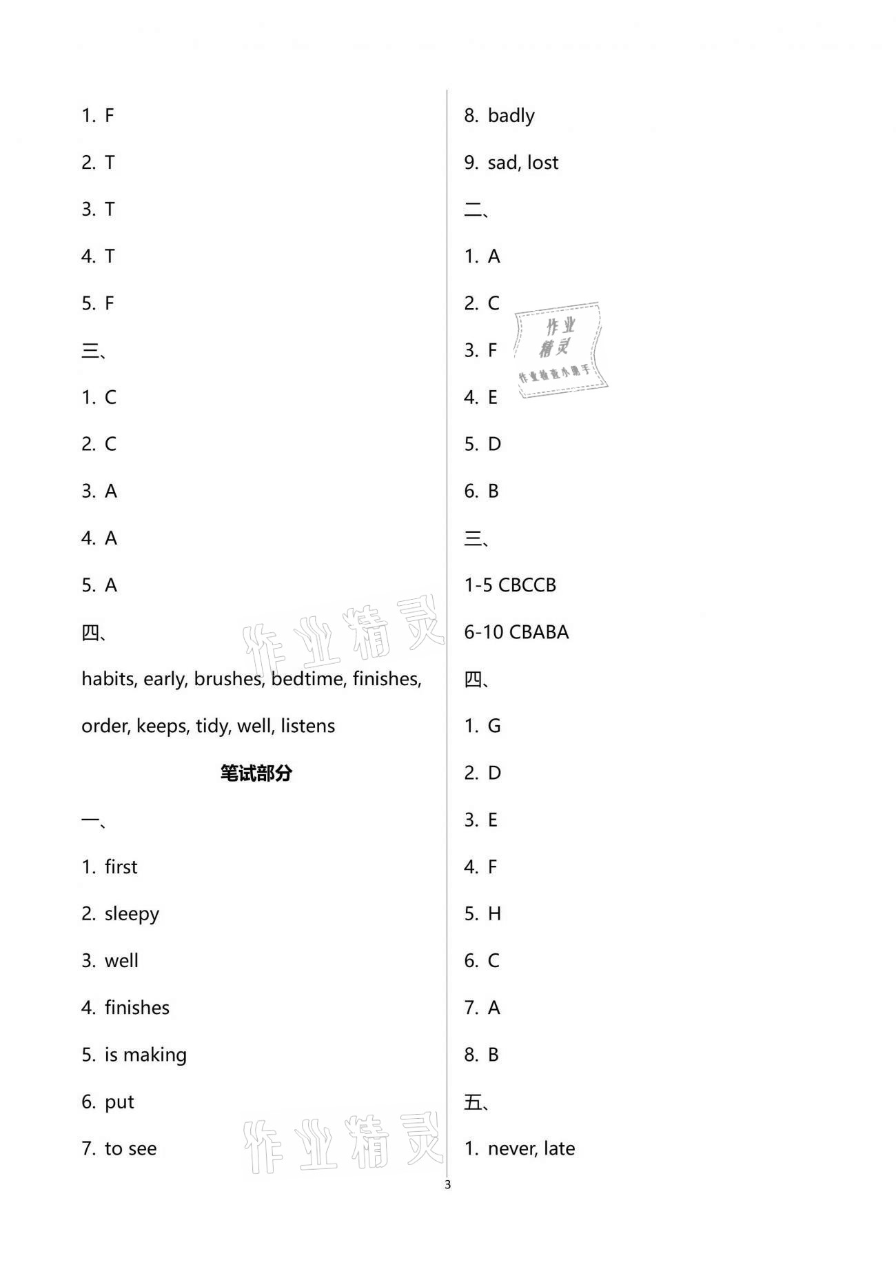 2021年自主學(xué)習(xí)與測評(píng)單元活頁卷六年級(jí)英語下冊譯林版 第3頁