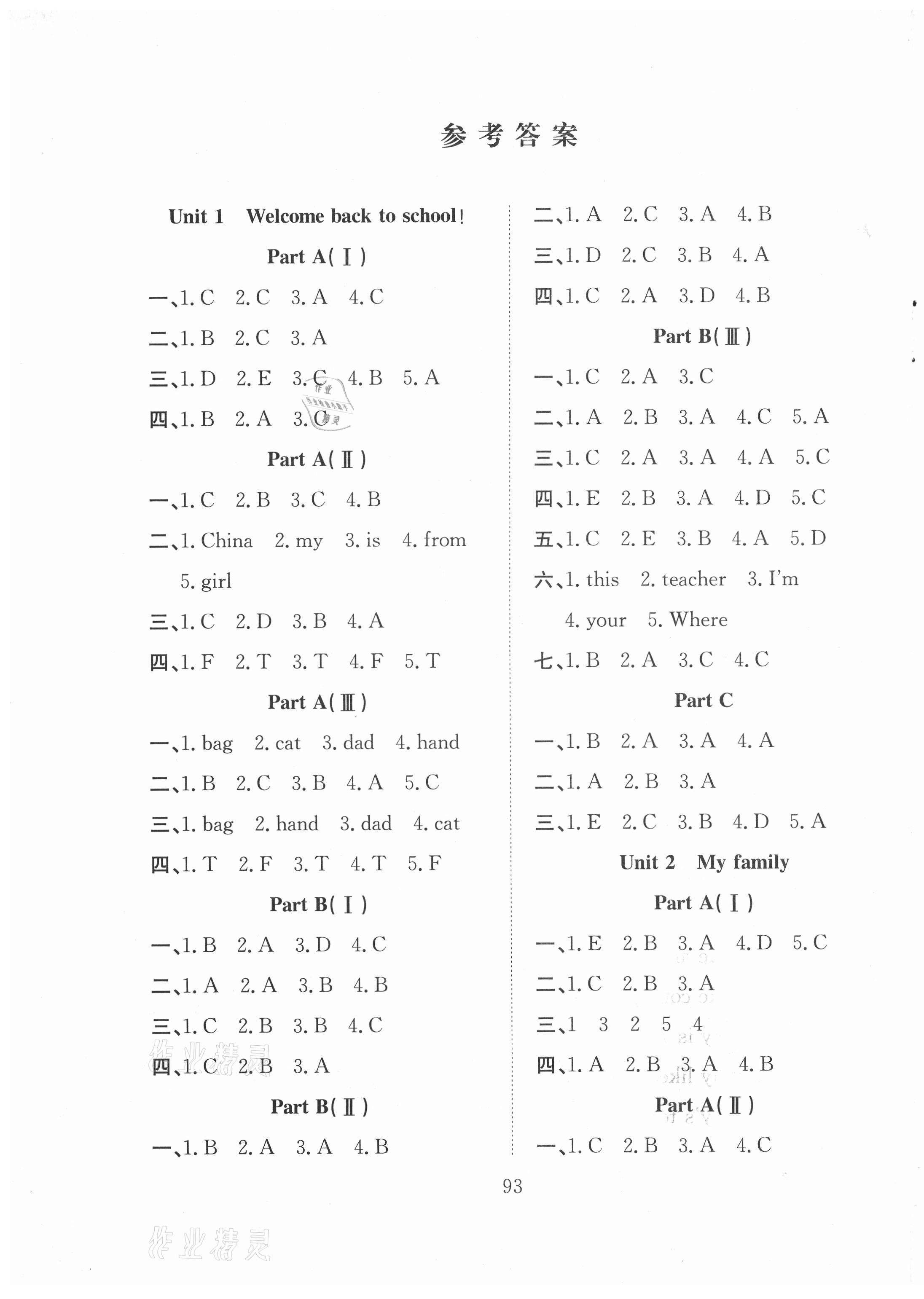 2021年陽(yáng)光課堂課時(shí)作業(yè)三年級(jí)英語(yǔ)下冊(cè)人教版 第1頁(yè)