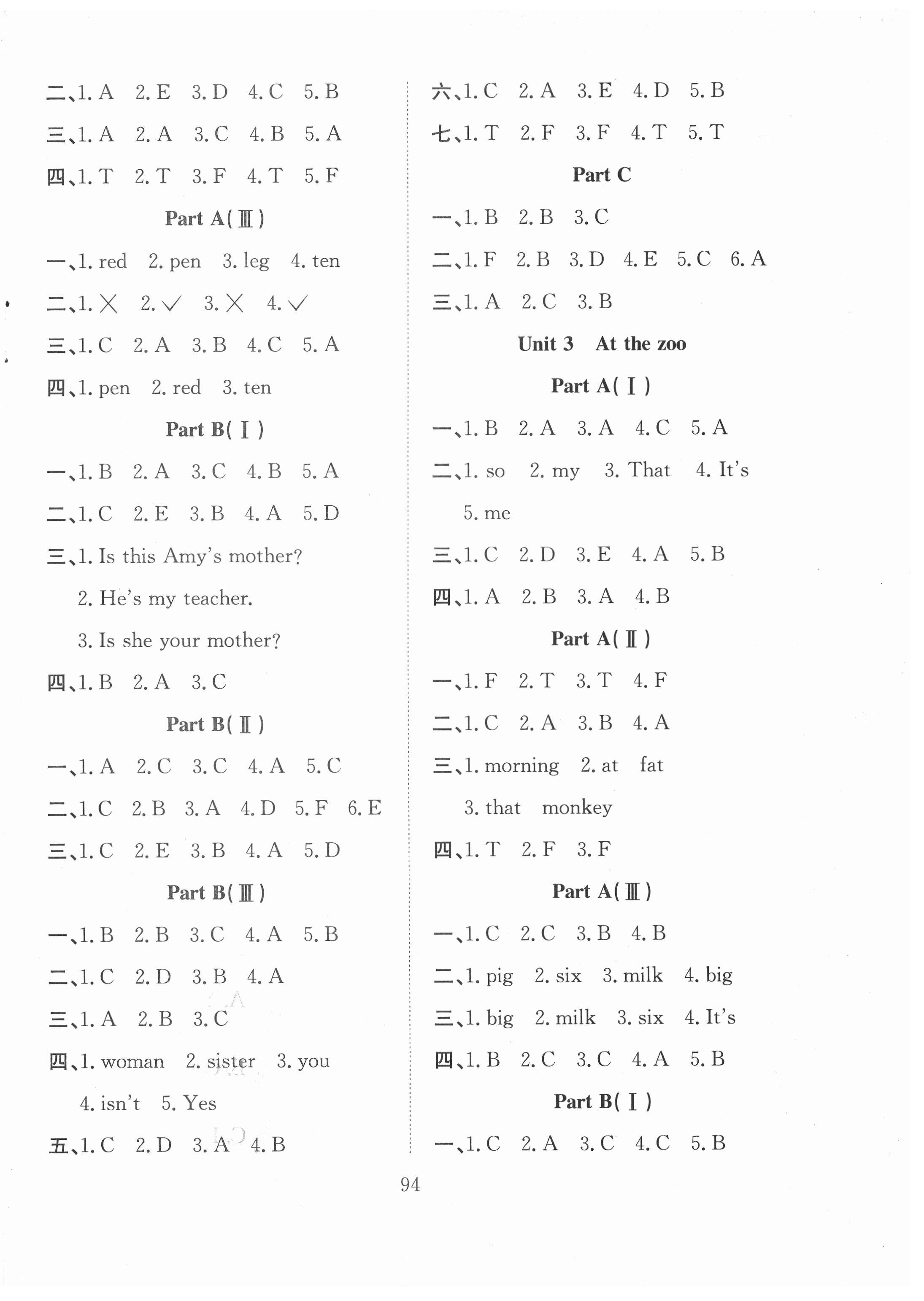 2021年陽(yáng)光課堂課時(shí)作業(yè)三年級(jí)英語(yǔ)下冊(cè)人教版 第2頁(yè)