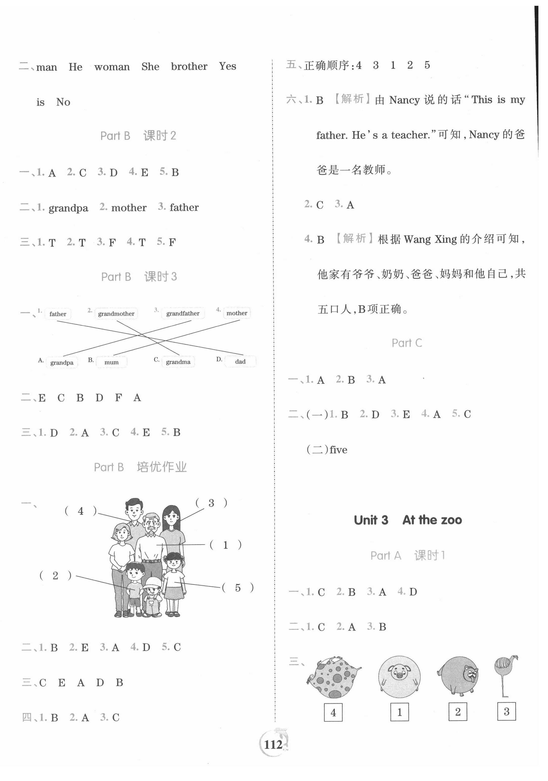 2021年王朝霞德才兼备作业创新设计三年级英语下册人教PEP版 第4页