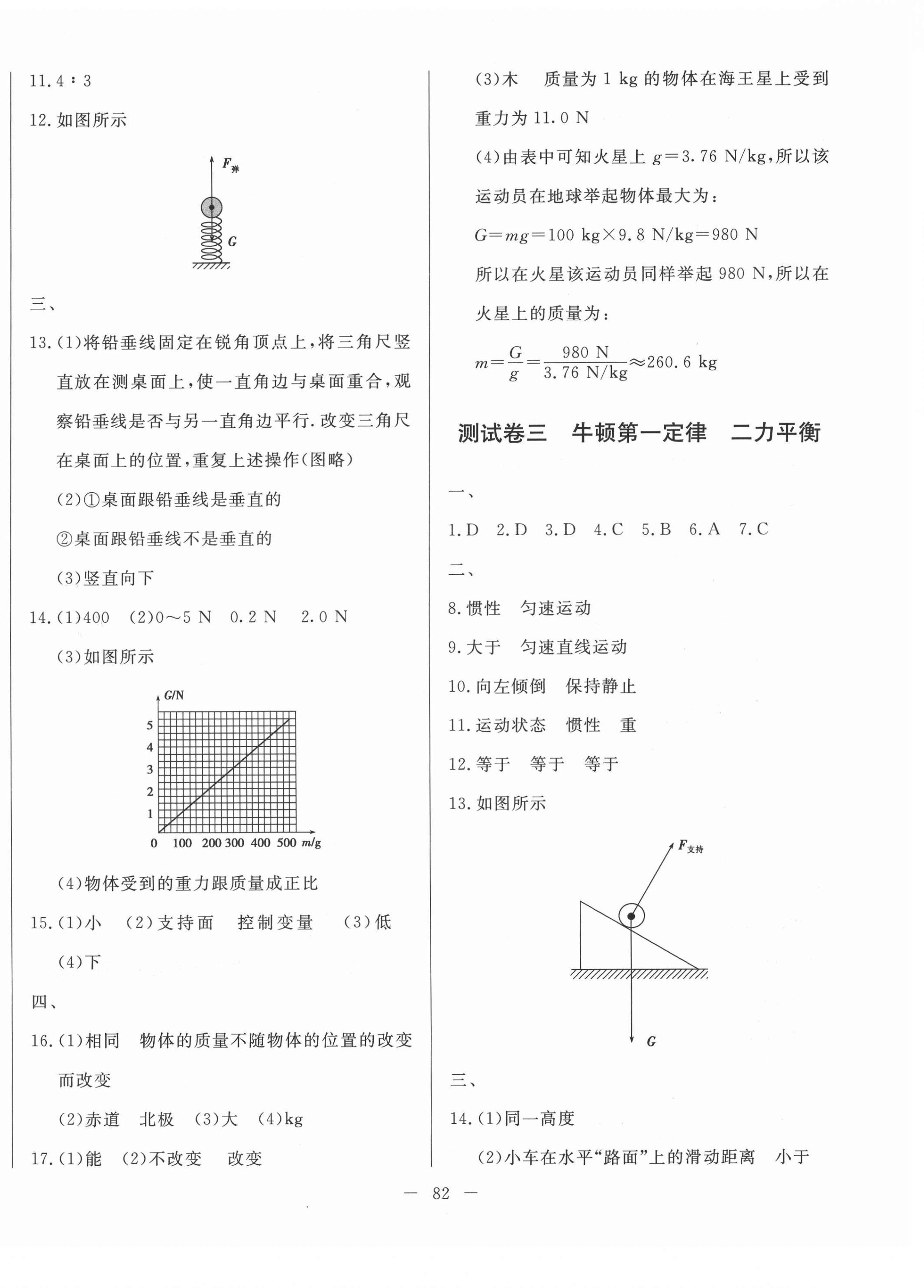 2021年黃岡測(cè)試卷八年級(jí)物理下冊(cè)人教版 第2頁(yè)