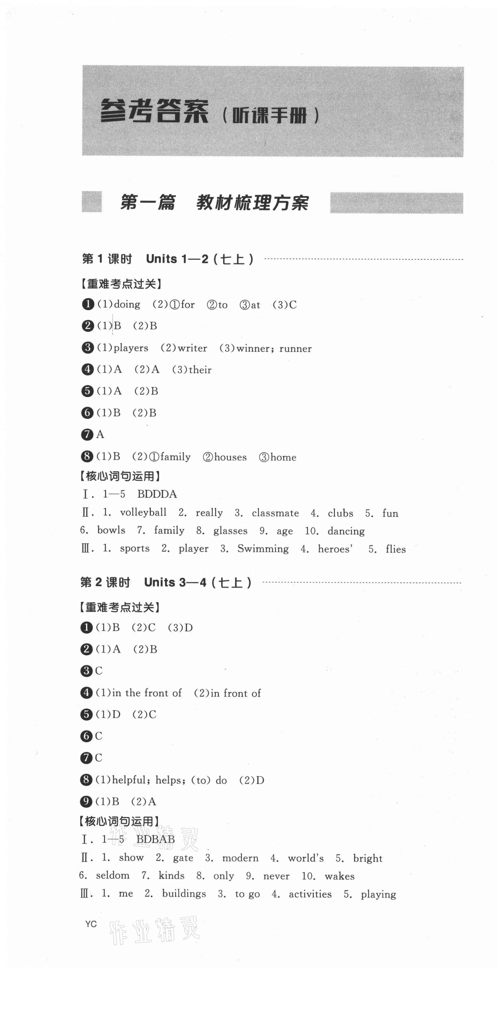 2021年全品中考复习方案英语盐城专版 第1页