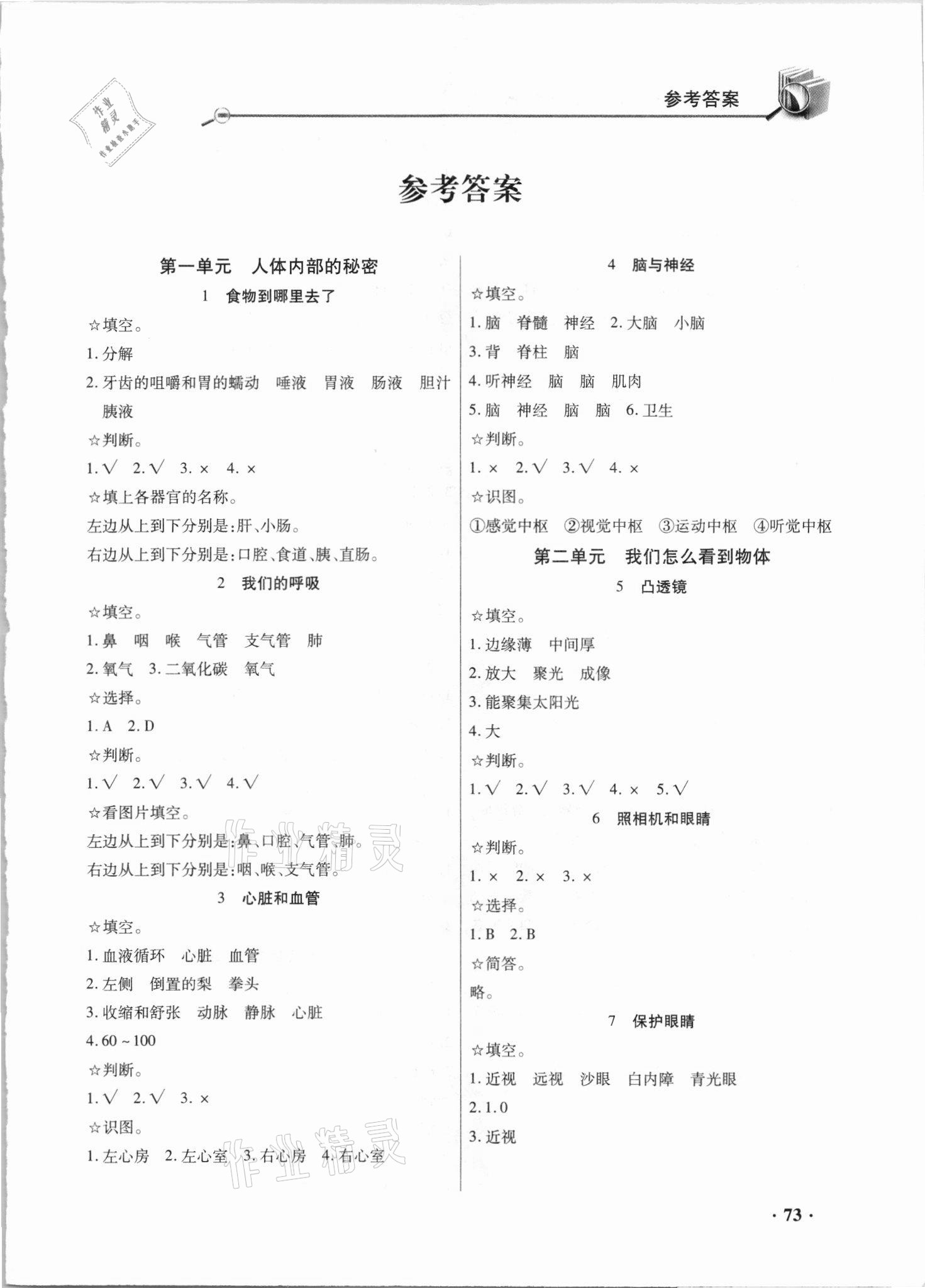 2021年智慧通同步練習冊五年級科學下冊青島版六三制 第1頁
