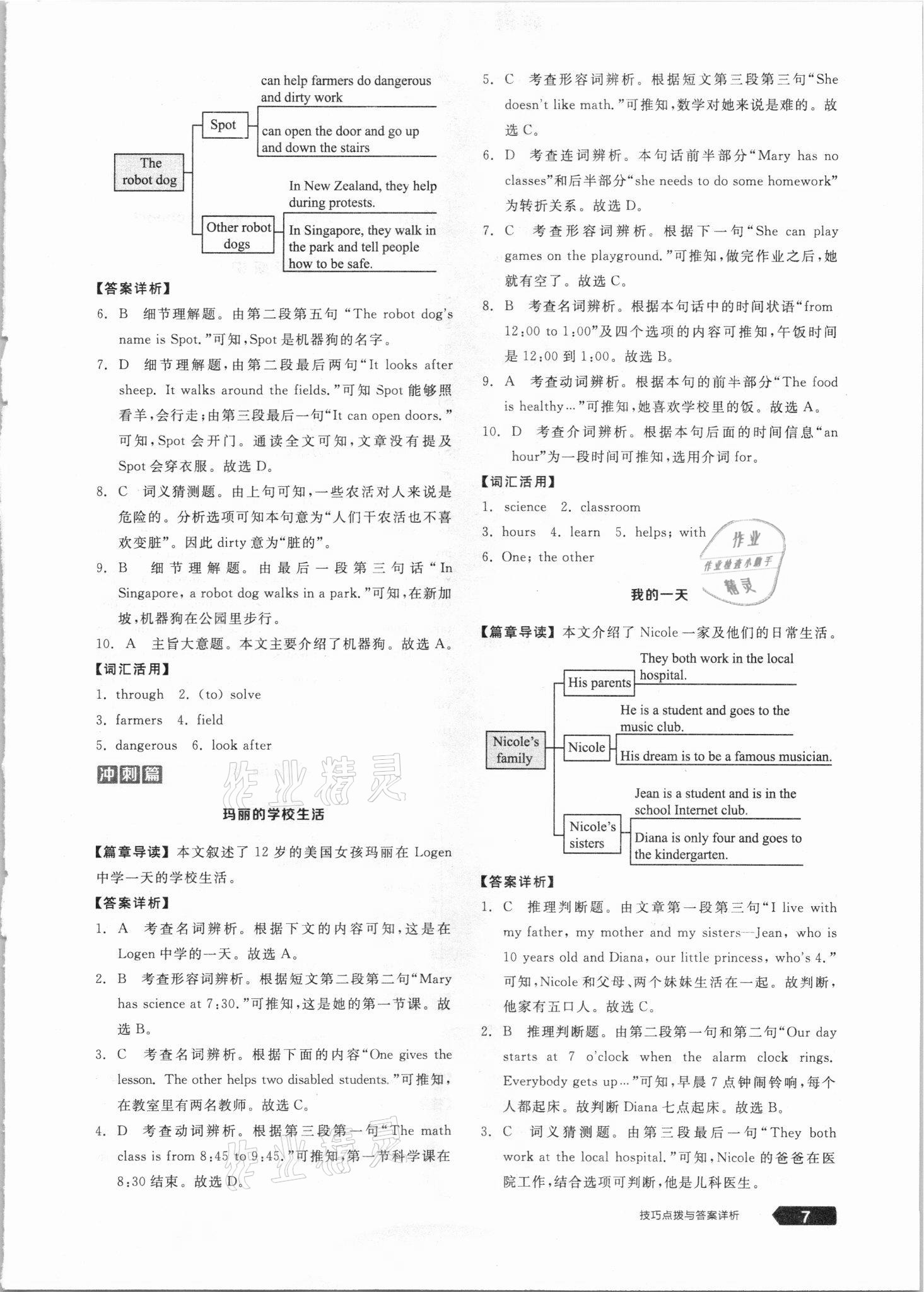 2021年練就優(yōu)等生七年級(jí)英語(yǔ)下冊(cè)人教版 參考答案第7頁(yè)