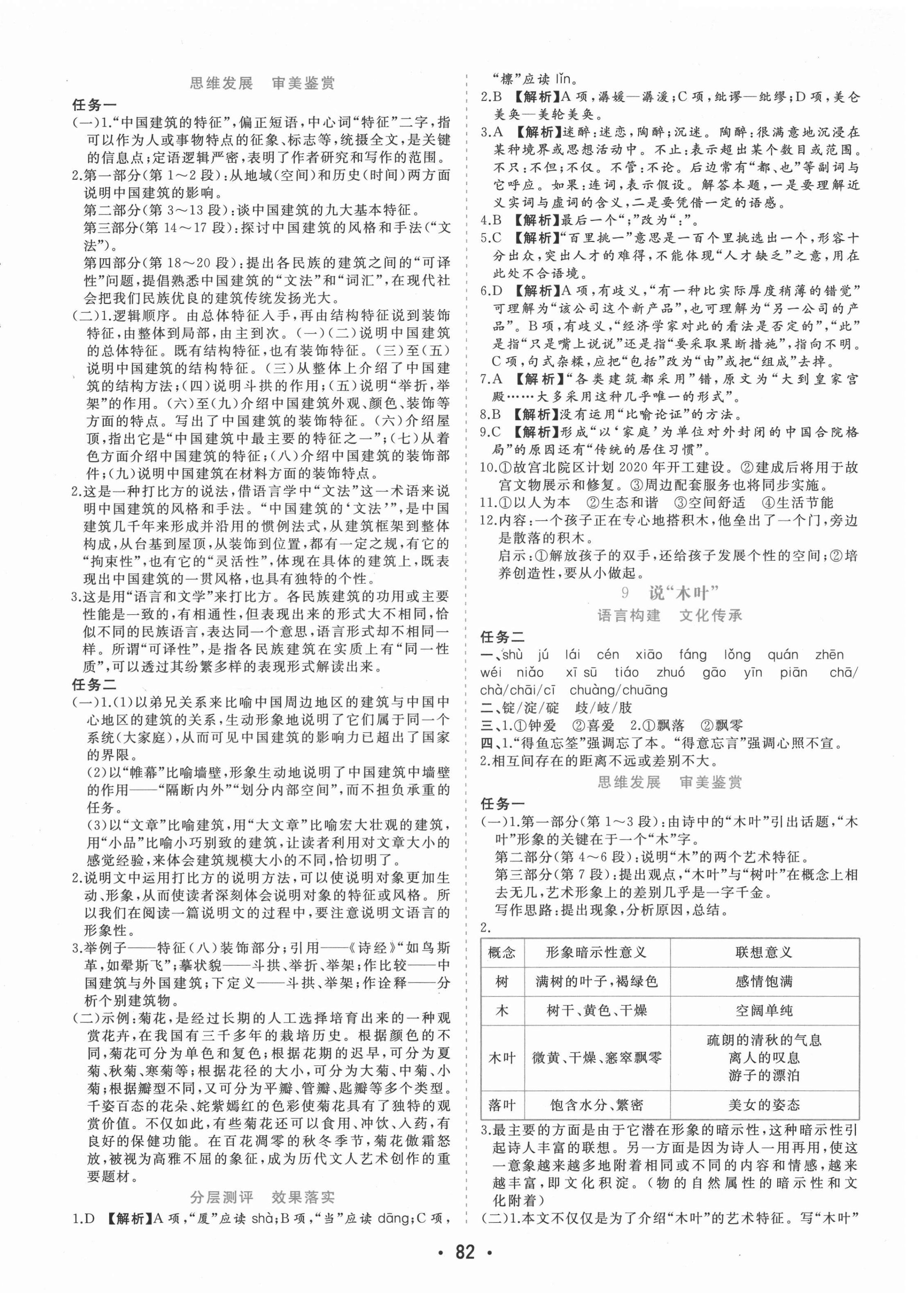 2021年金版学案高中同步辅导与检测语文必修下册人教版 第10页