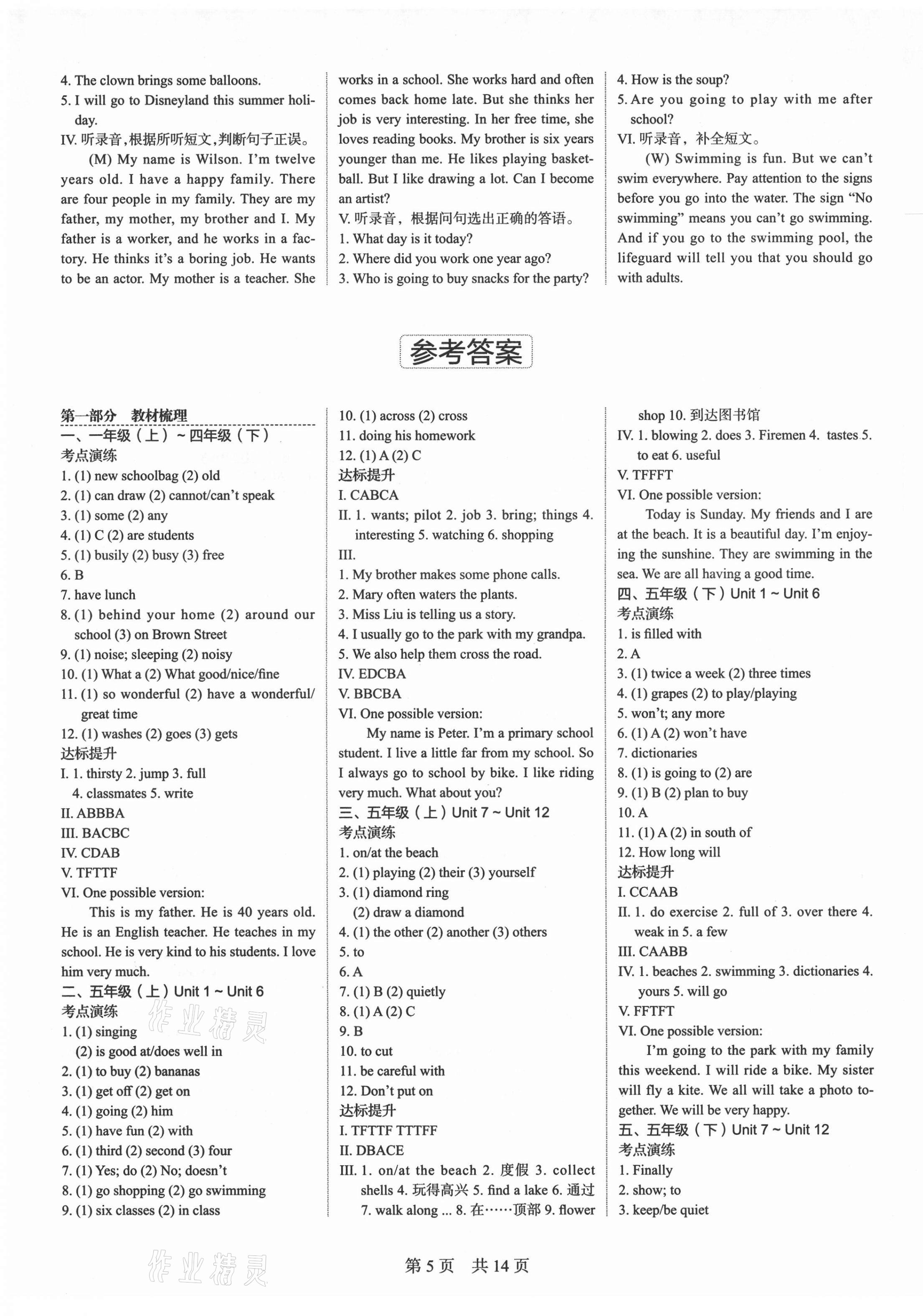 2021年深圳金卷總復習英語 第1頁