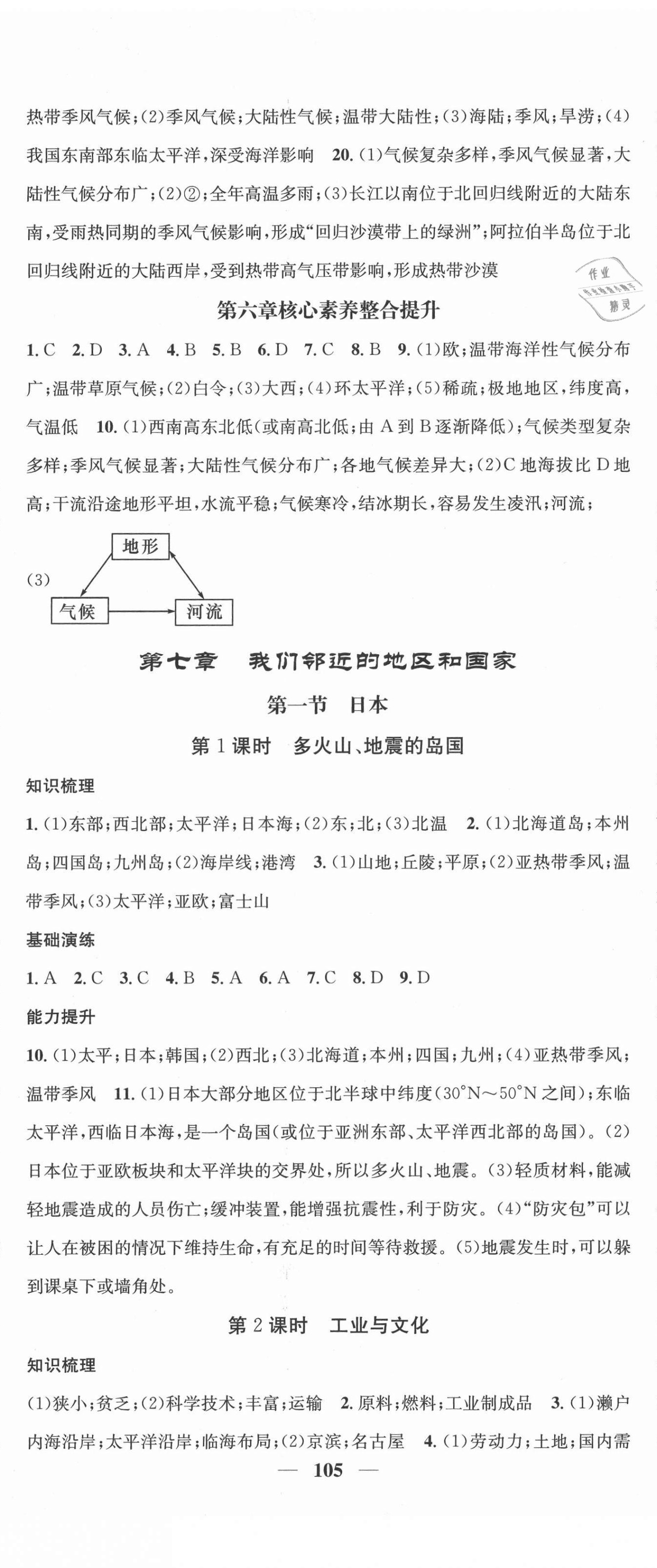 2021年智慧學堂七年級地理下冊人教版 第2頁